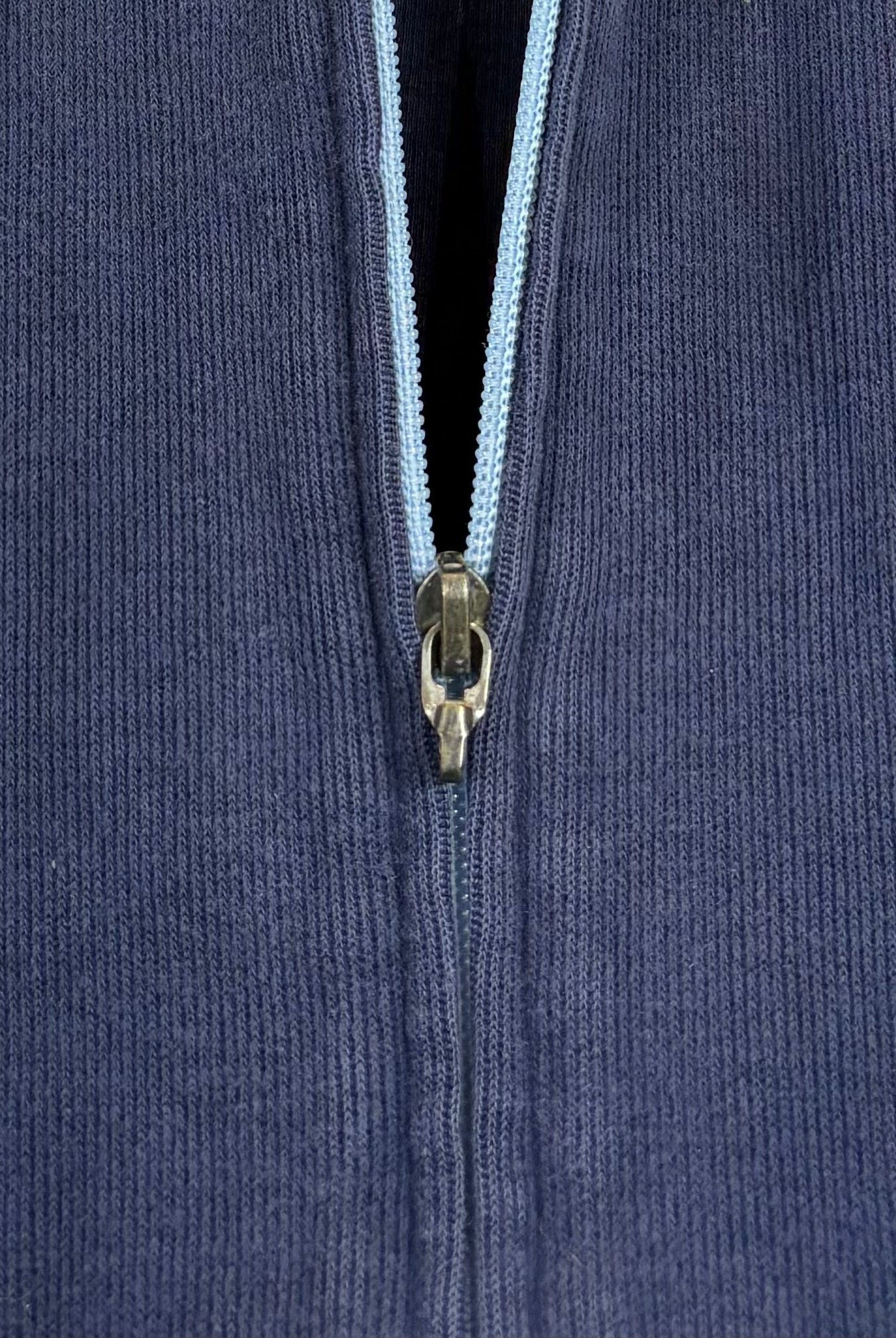 Yves Saint Laurent Vintage Zip Hoodie Marineblau S - Vinverse