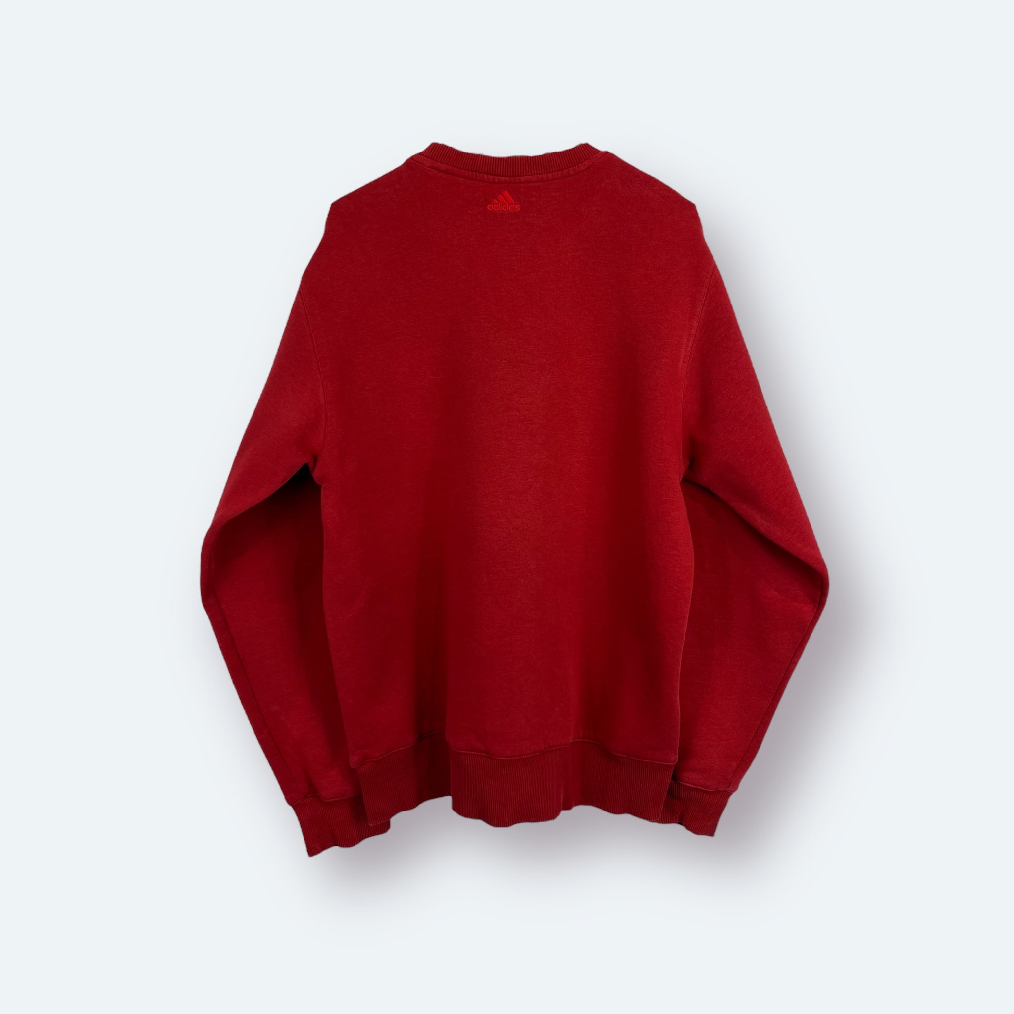 Adidas 2000er Sweater bestickt Rot M - Vinverse