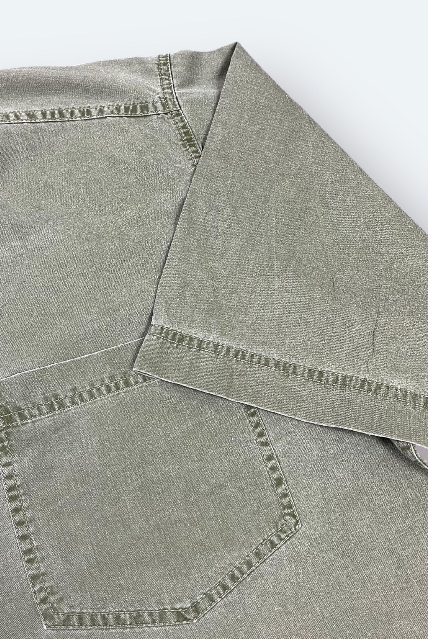 Levis Vintage Hemd Cropped Khaki L - Vinverse