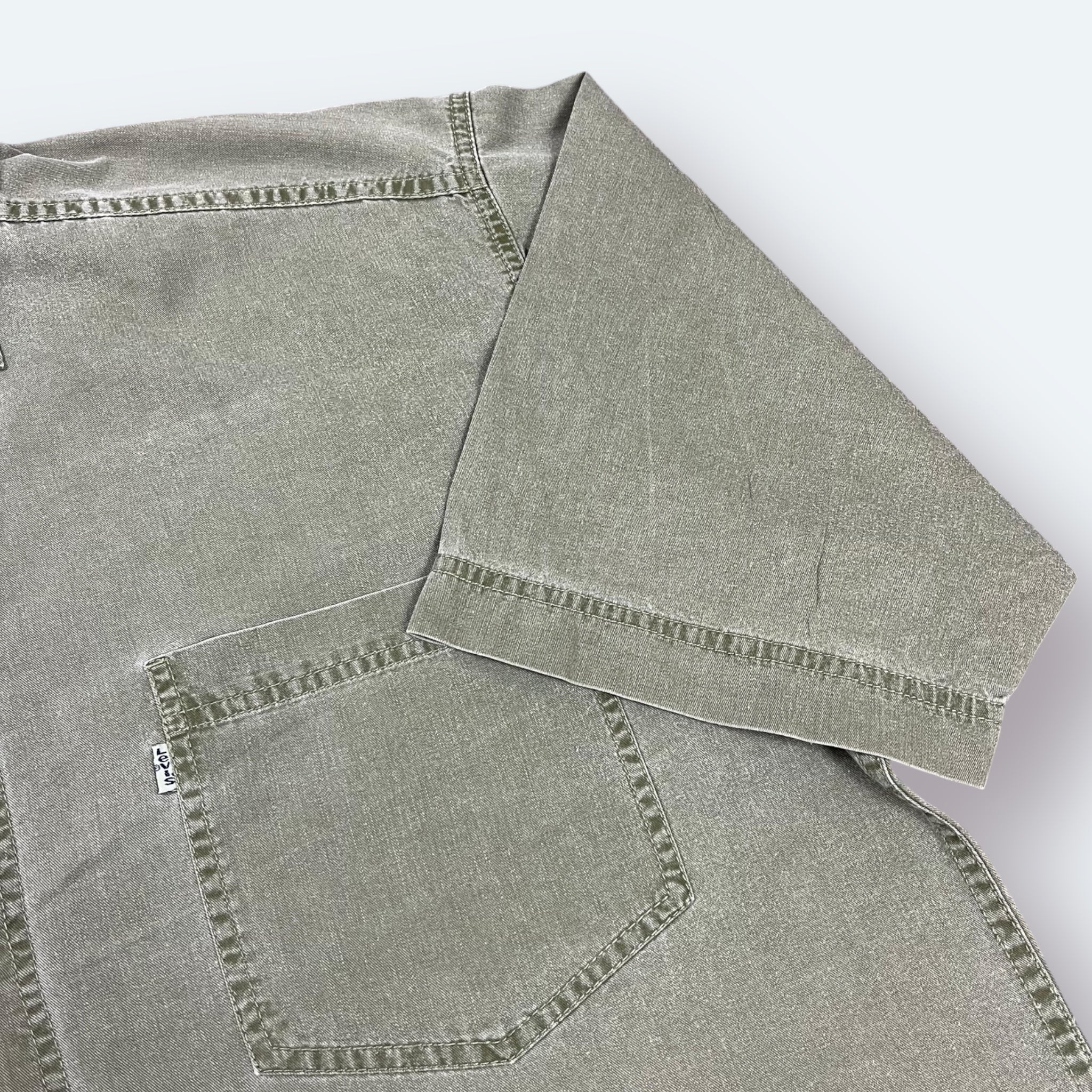 Levis Vintage Hemd Cropped Khaki L - Vinverse