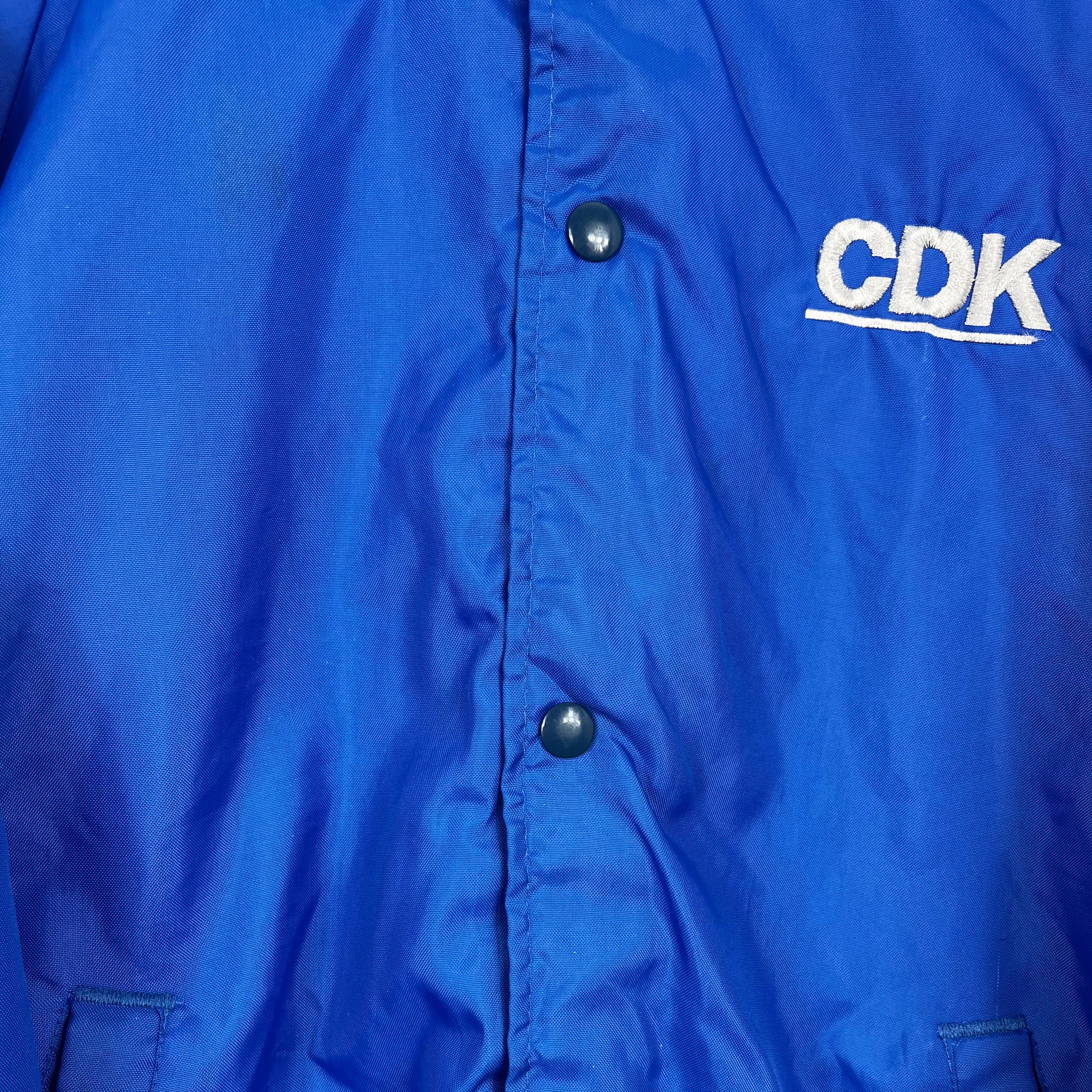 Vintage Varsity Satin Jacke CDK bestickt XL - Vinverse