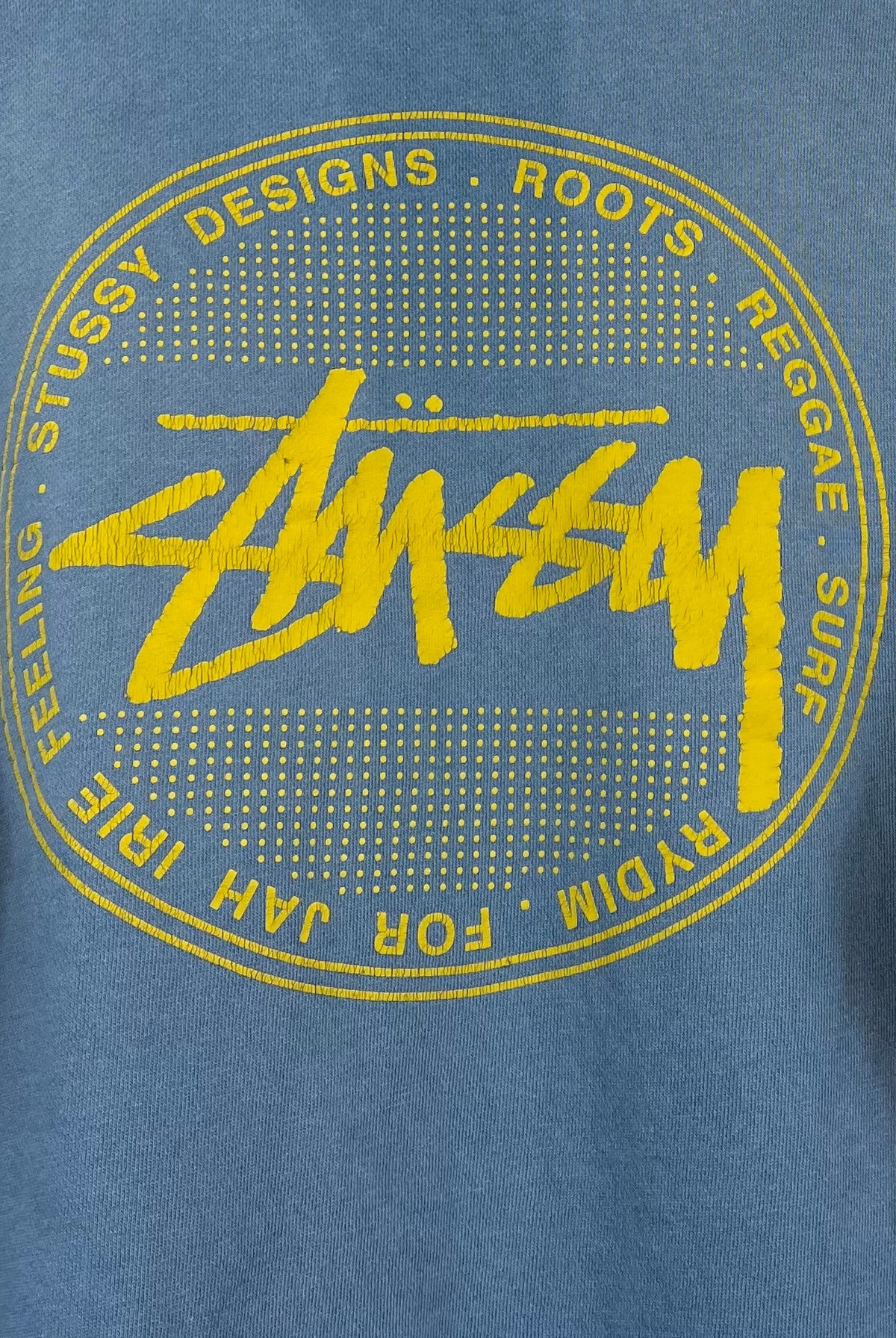 Stüssy Print Hoodie Blau M - Vinverse