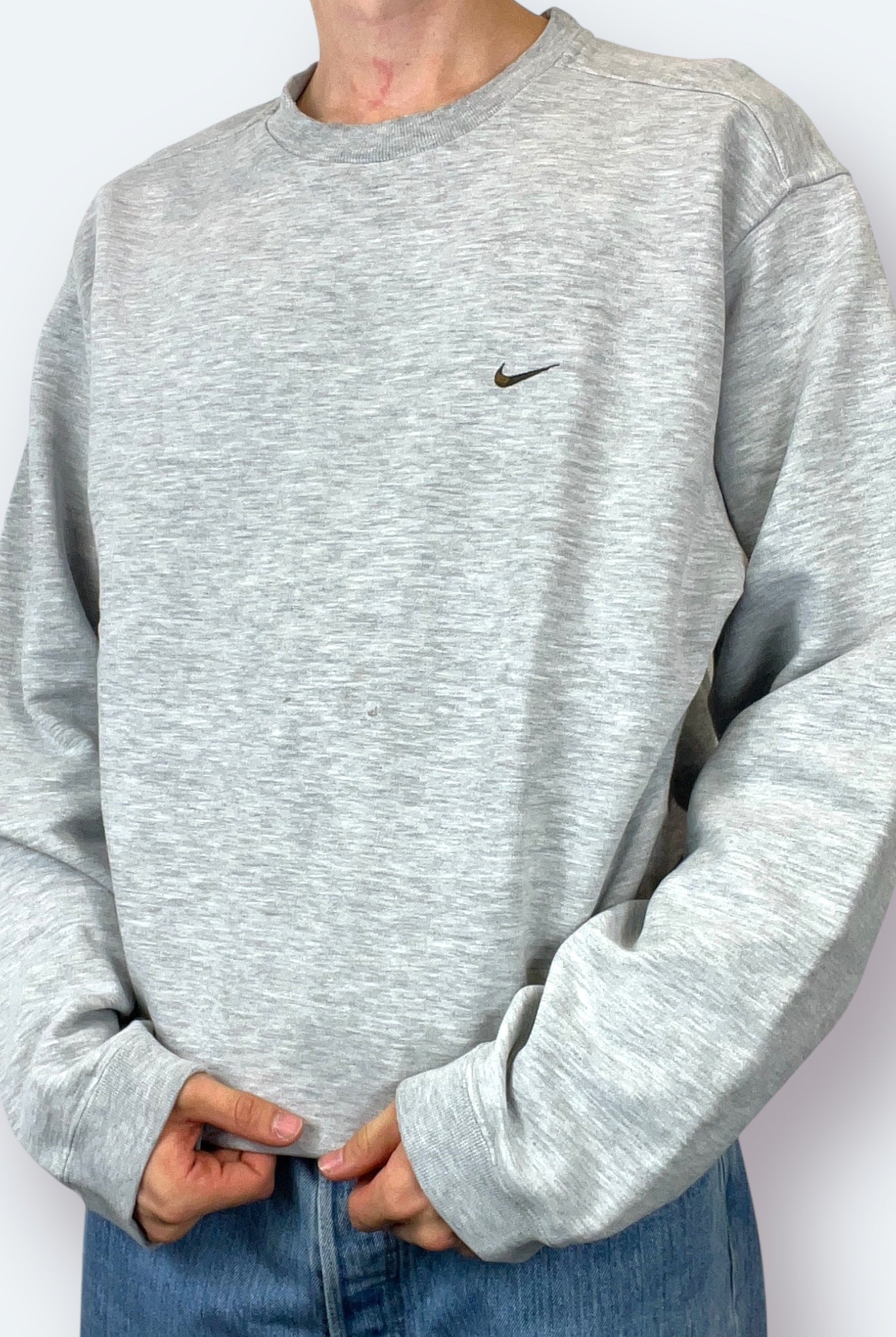 Nike 90er Sweater Sticklogo Grau L - Vinverse