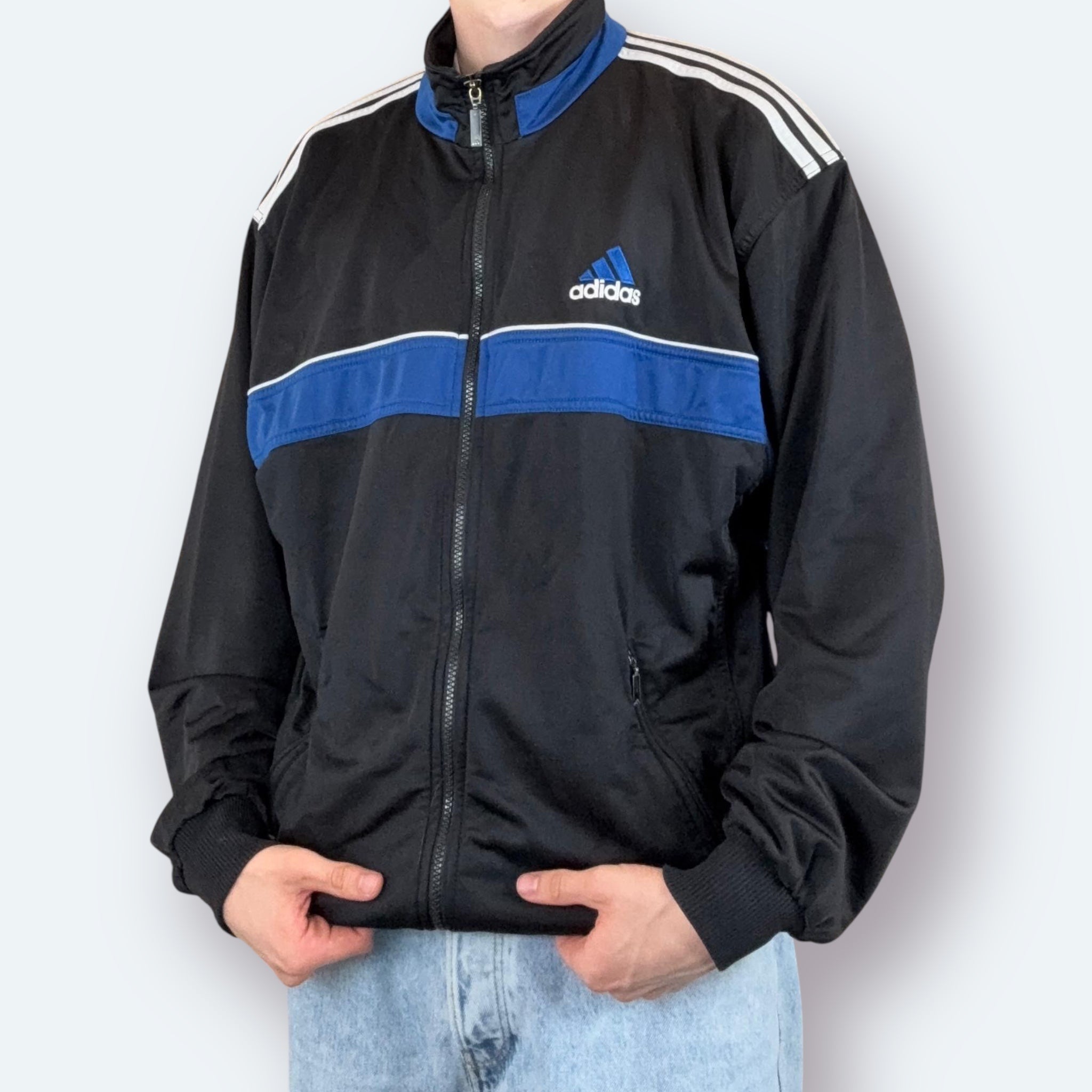 Adidas 90s Trainingsjacke bestickt L - Vinverse