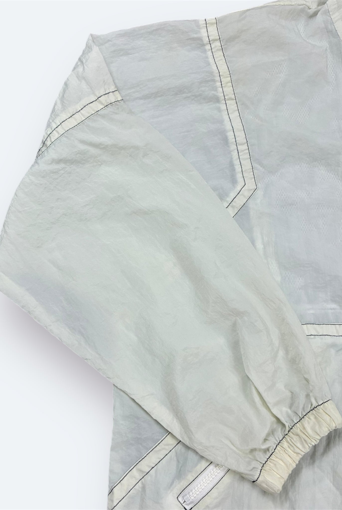 Leichte Nike Jacke 90s Vintage Weiß L - Vinverse