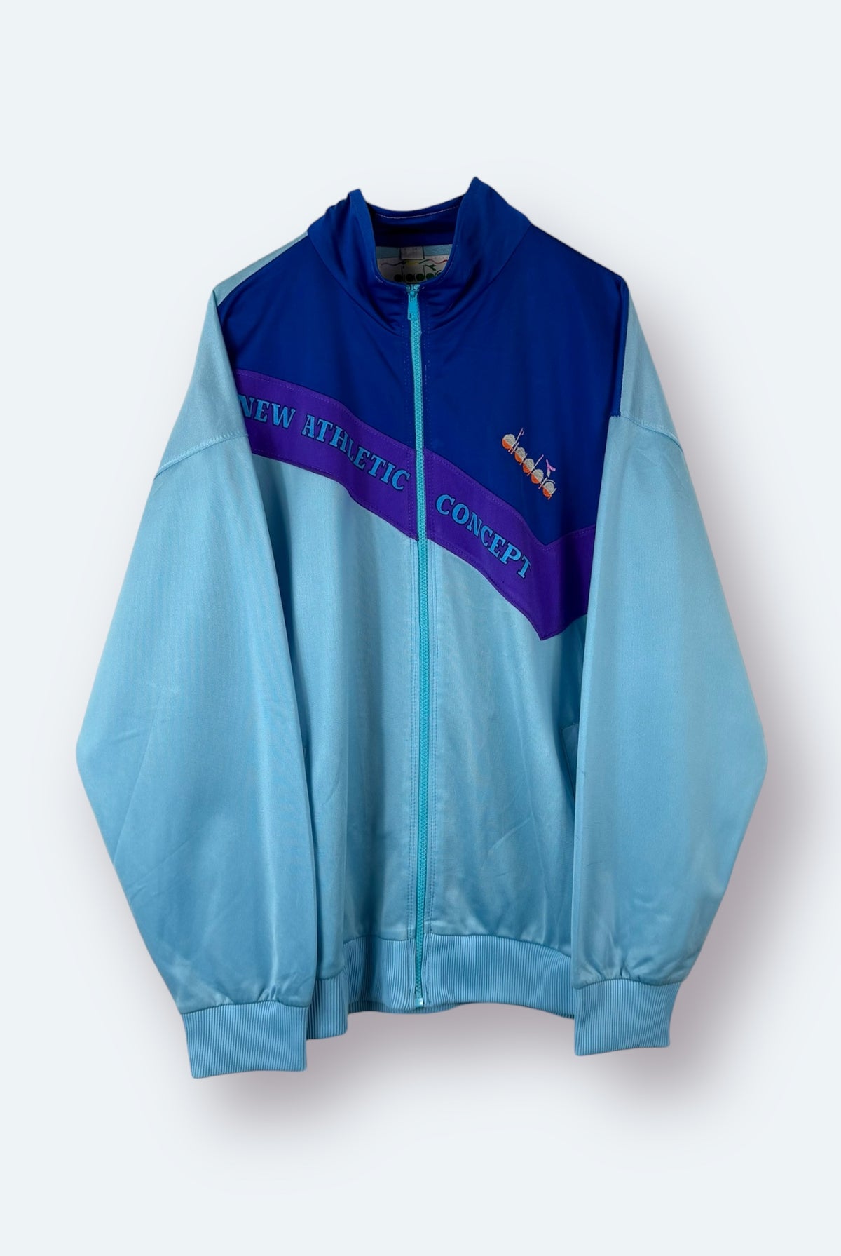 Diadora 90s Vintage Trainingsjacke Blau Lila XL - Vinverse