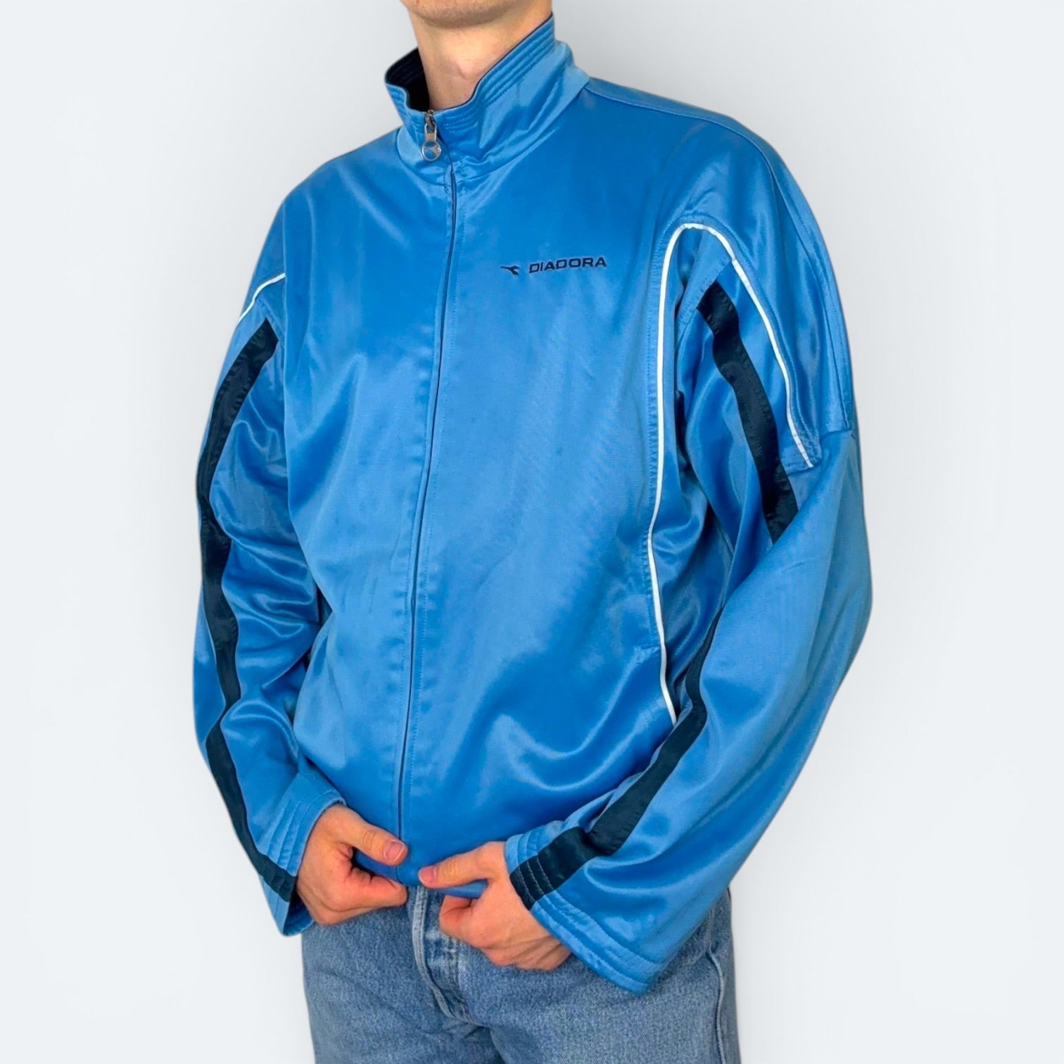 Diadora Vintage Trainingsjacke blau L - Vinverse