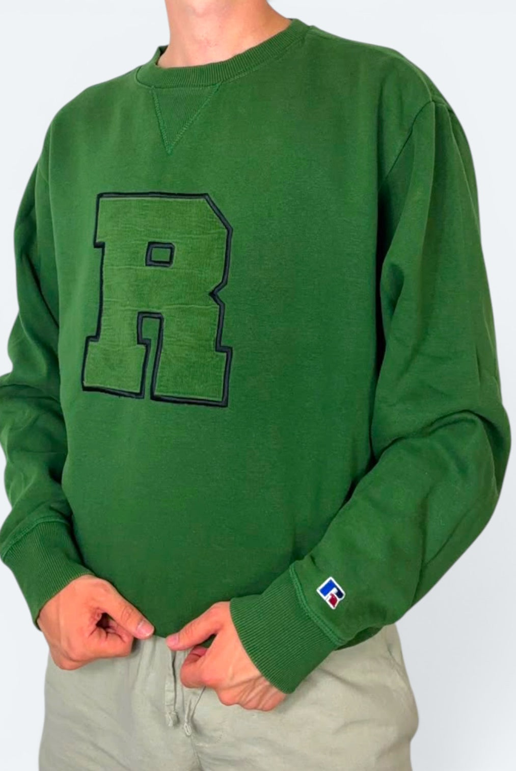Russell Athletic Vintage Sweater Grün L - Vinverse