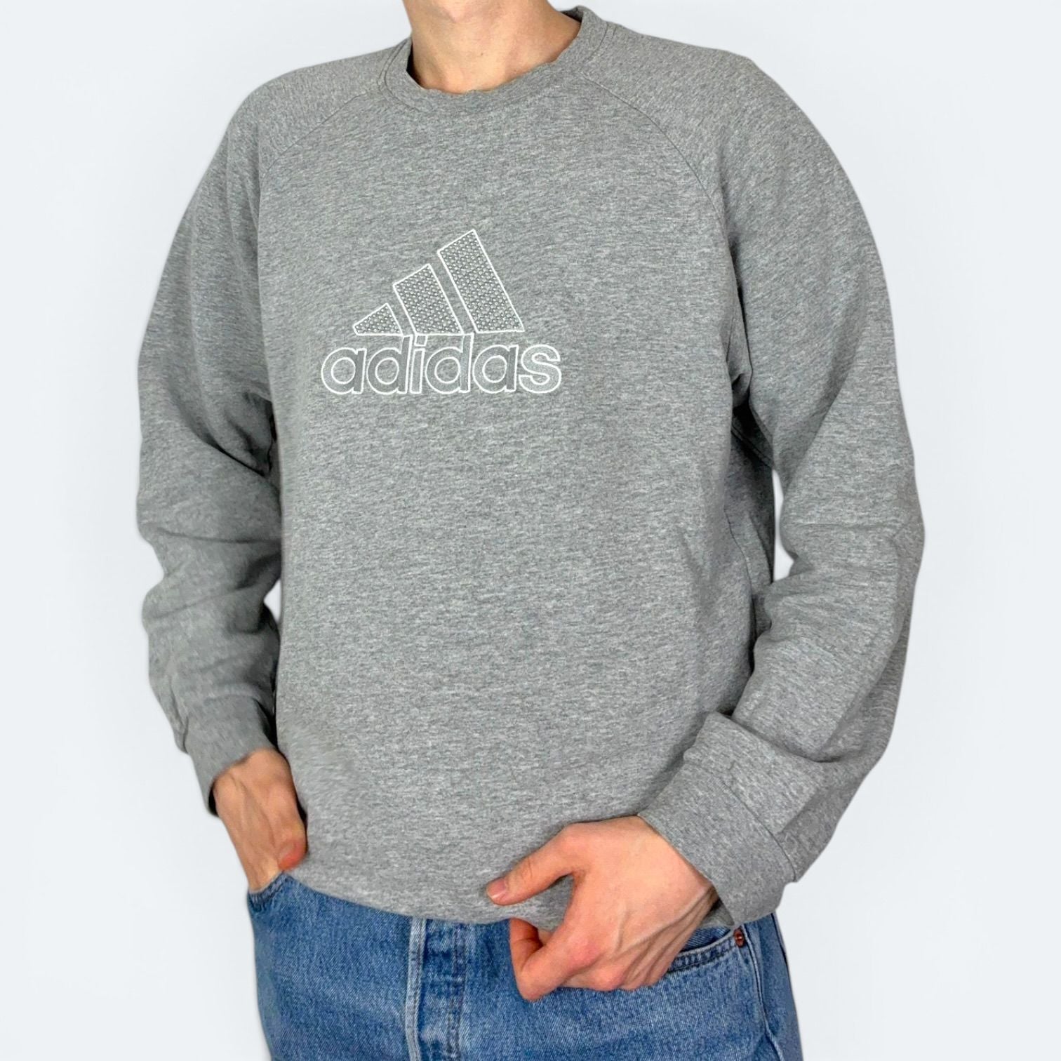 Adidas Vintage Sweater Grau M - Vinverse