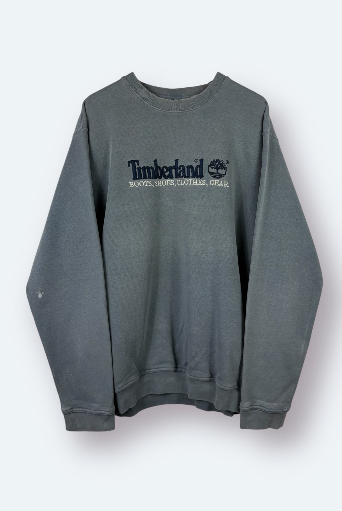 Timberland 90s Vintage Sweater Washed Blau M - Vinverse