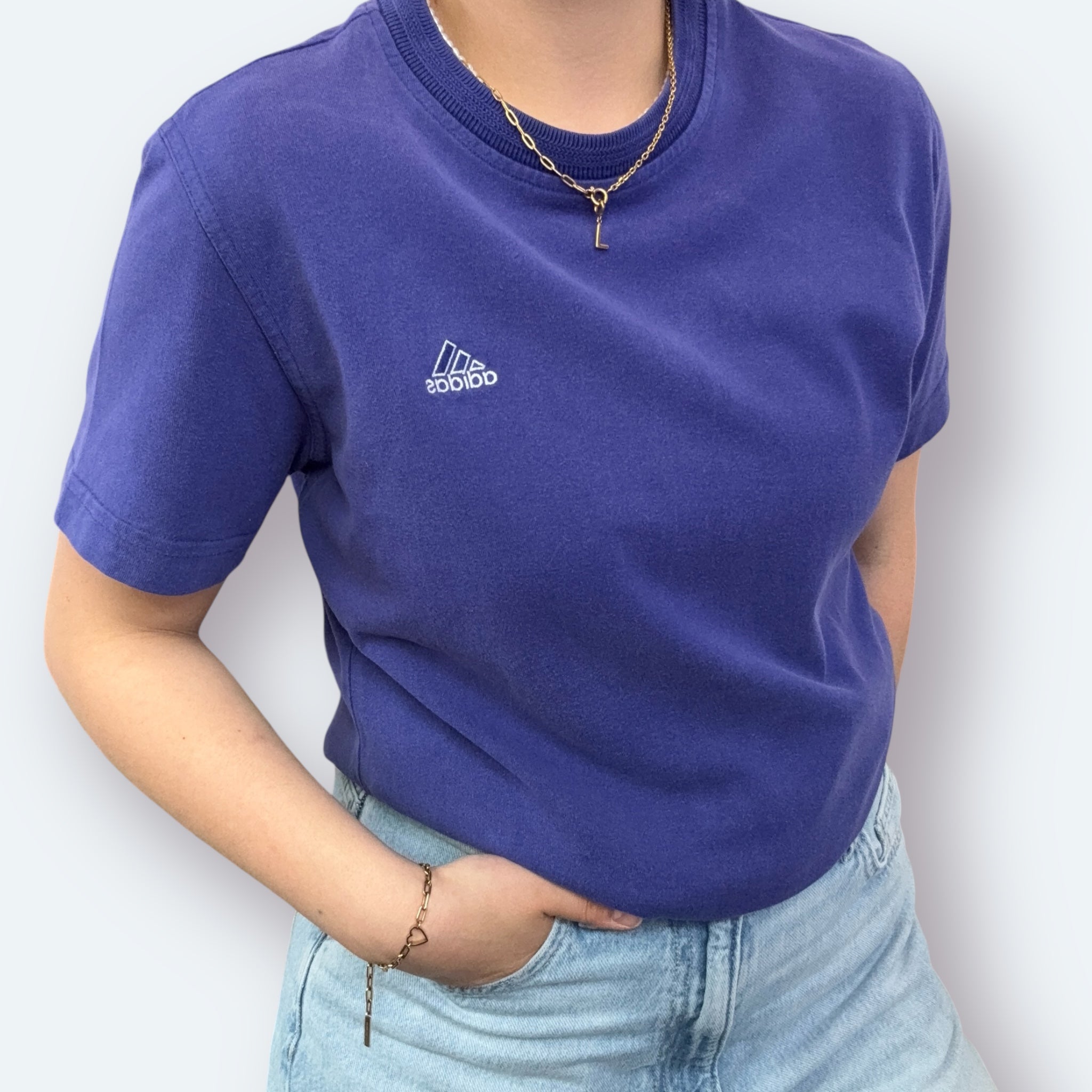 Adidas 90s Small Logo Embroidered Tee S - Vinverse