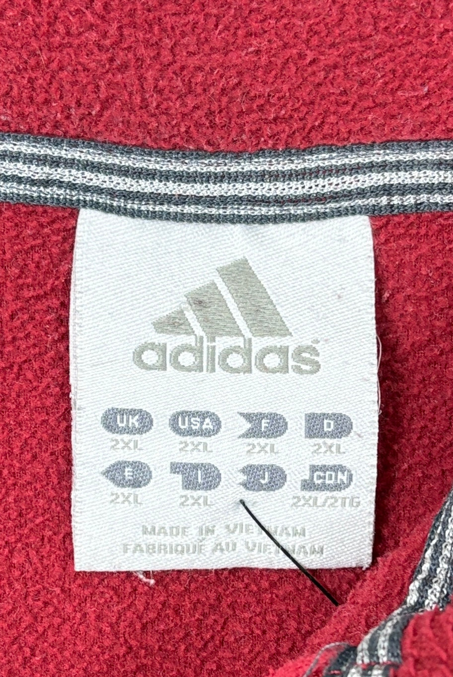 Adidas Vintage Fleece Rot XXL – Foto 3