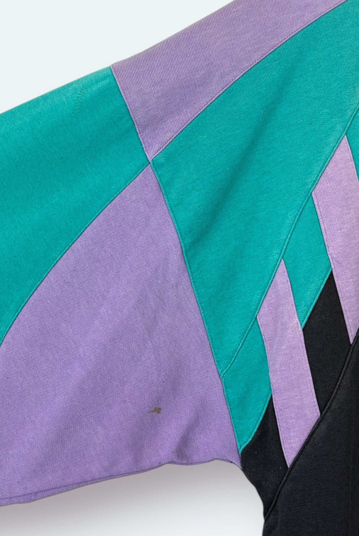 Adidas Vintage Sweater Geometric Colorblock Schwarz M – Foto 6