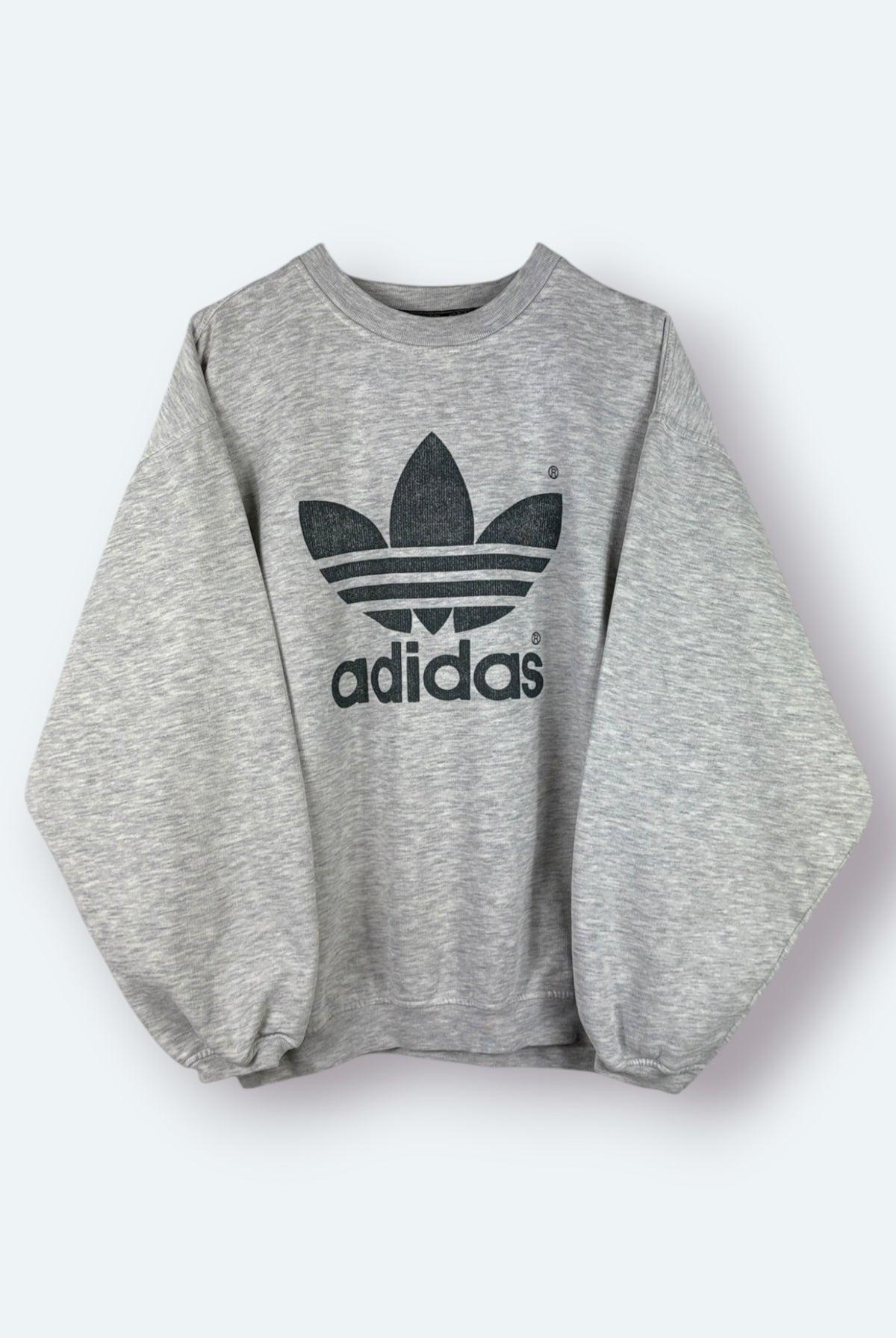 Adidas Vintage Sweater Logo Grau M
