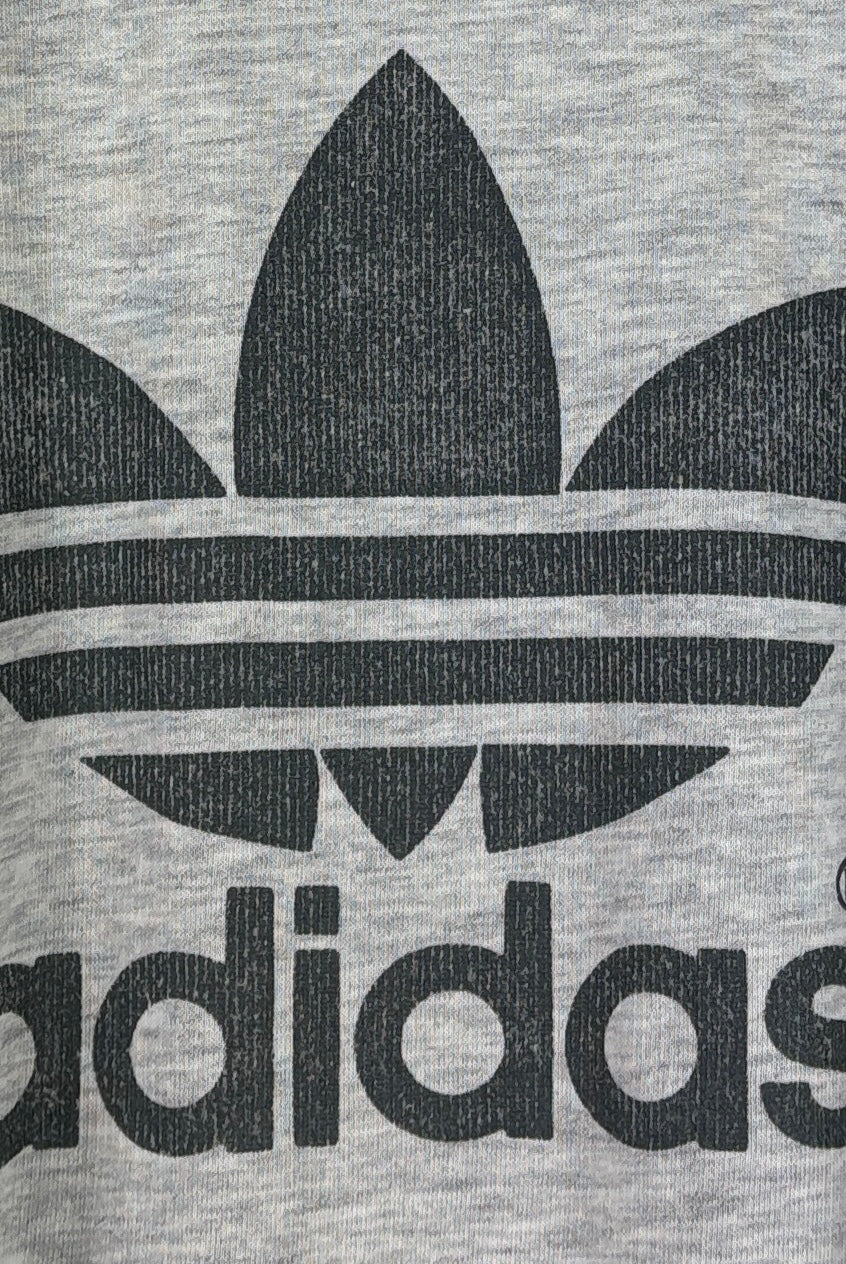 Adidas Vintage Sweater Logo Grau M – Foto 2