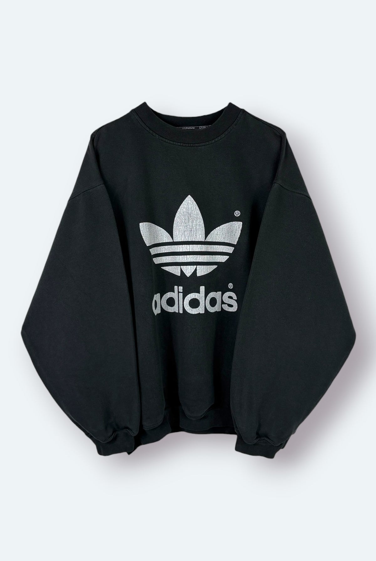 Adidas Vintage Sweater Schwarz M