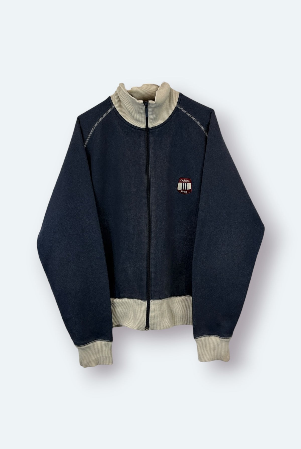 Adidas Vintage Sweatjacke Blau M