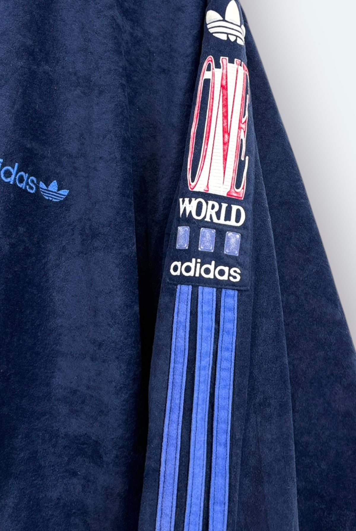 Adidas Vintage Sweatjacke Blau XL – Foto 2