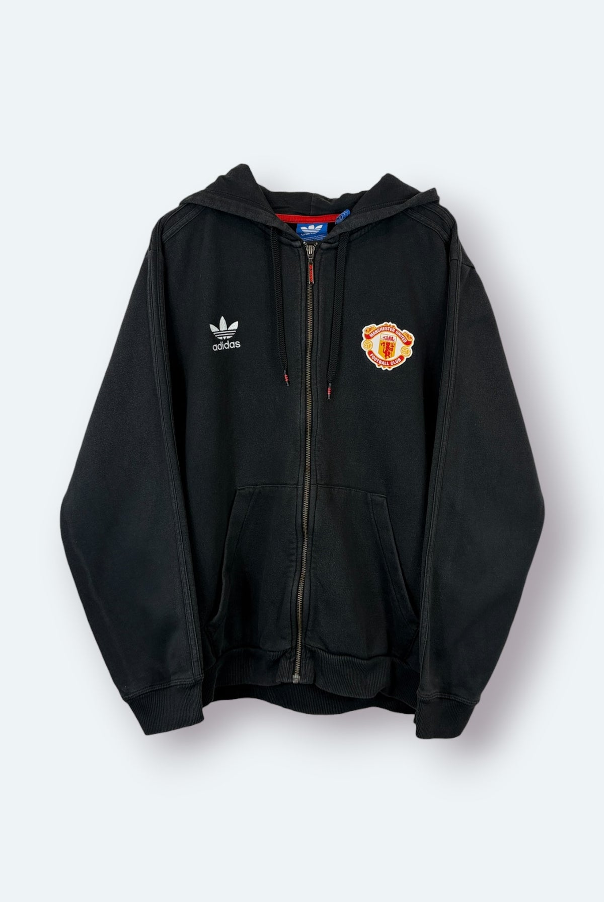 Adidas Vintage Sweatjacke Schwarz L