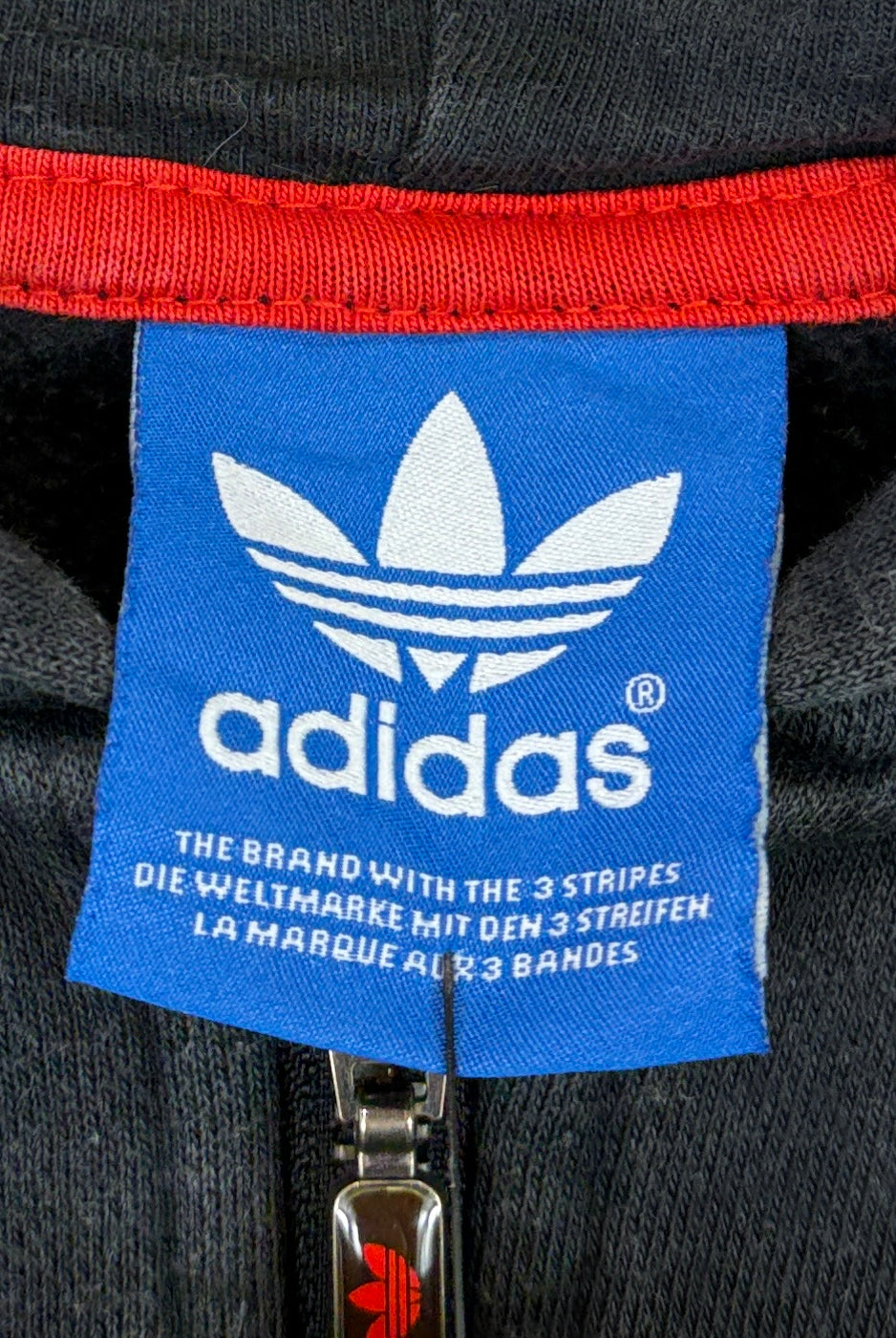 Adidas Vintage Sweatjacke Schwarz L – Foto 4