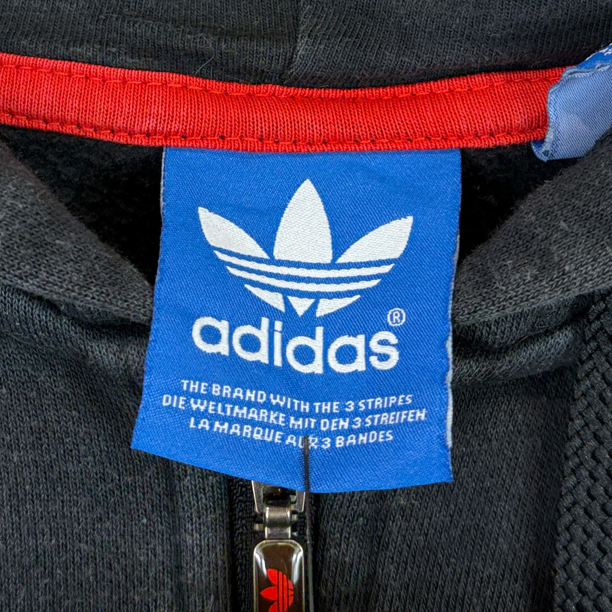 Adidas Vintage Sweatjacke Schwarz L – Foto 4