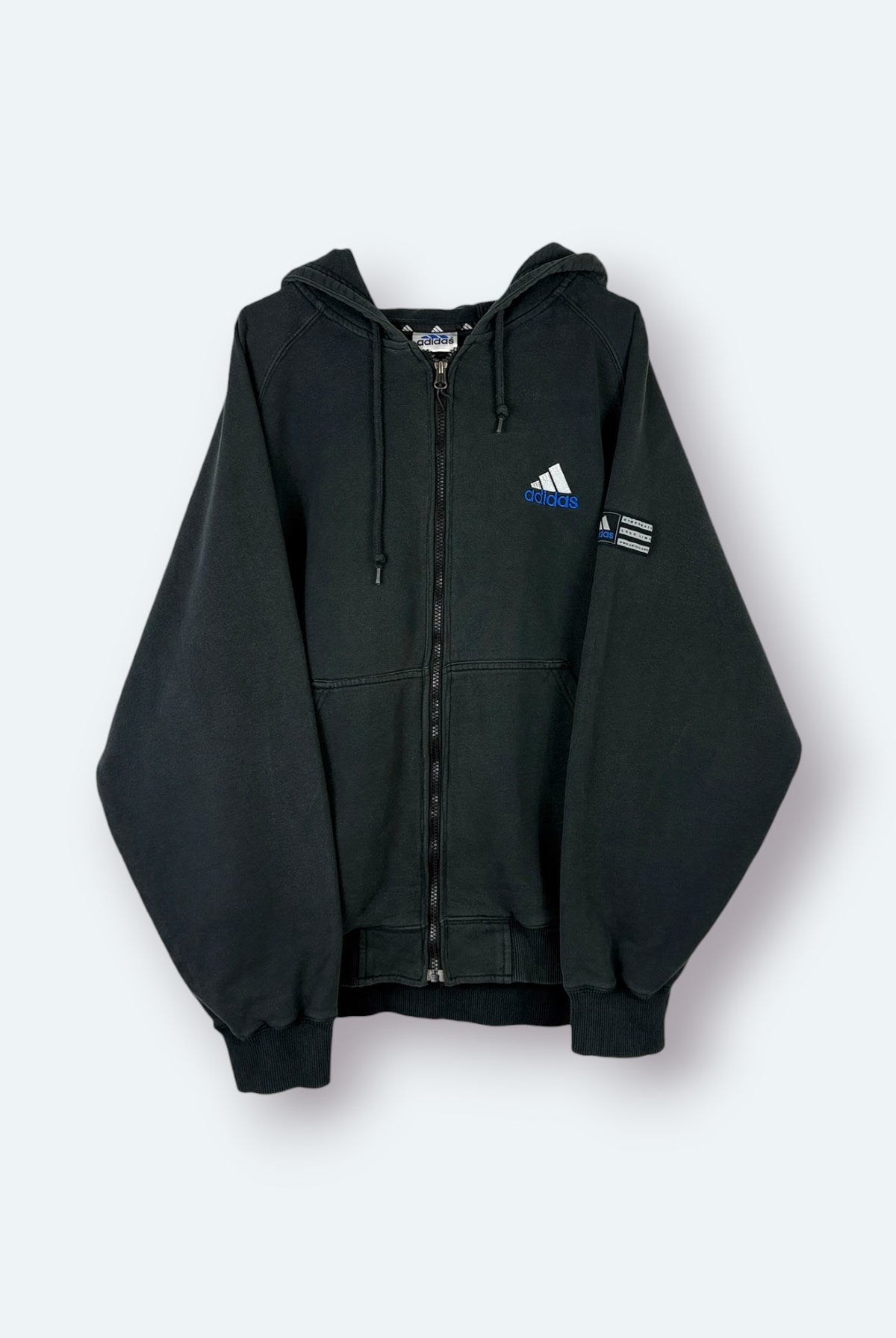 Adidas Vintage Sweatjacke Schwarz M
