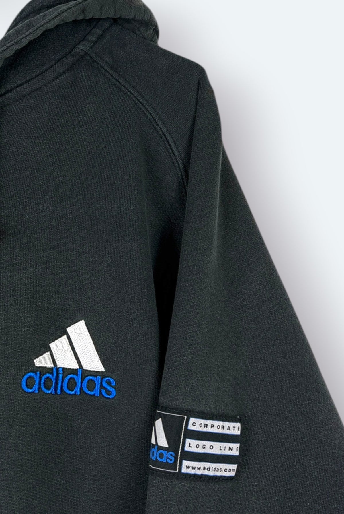 Adidas Vintage Sweatjacke Schwarz M – Foto 2