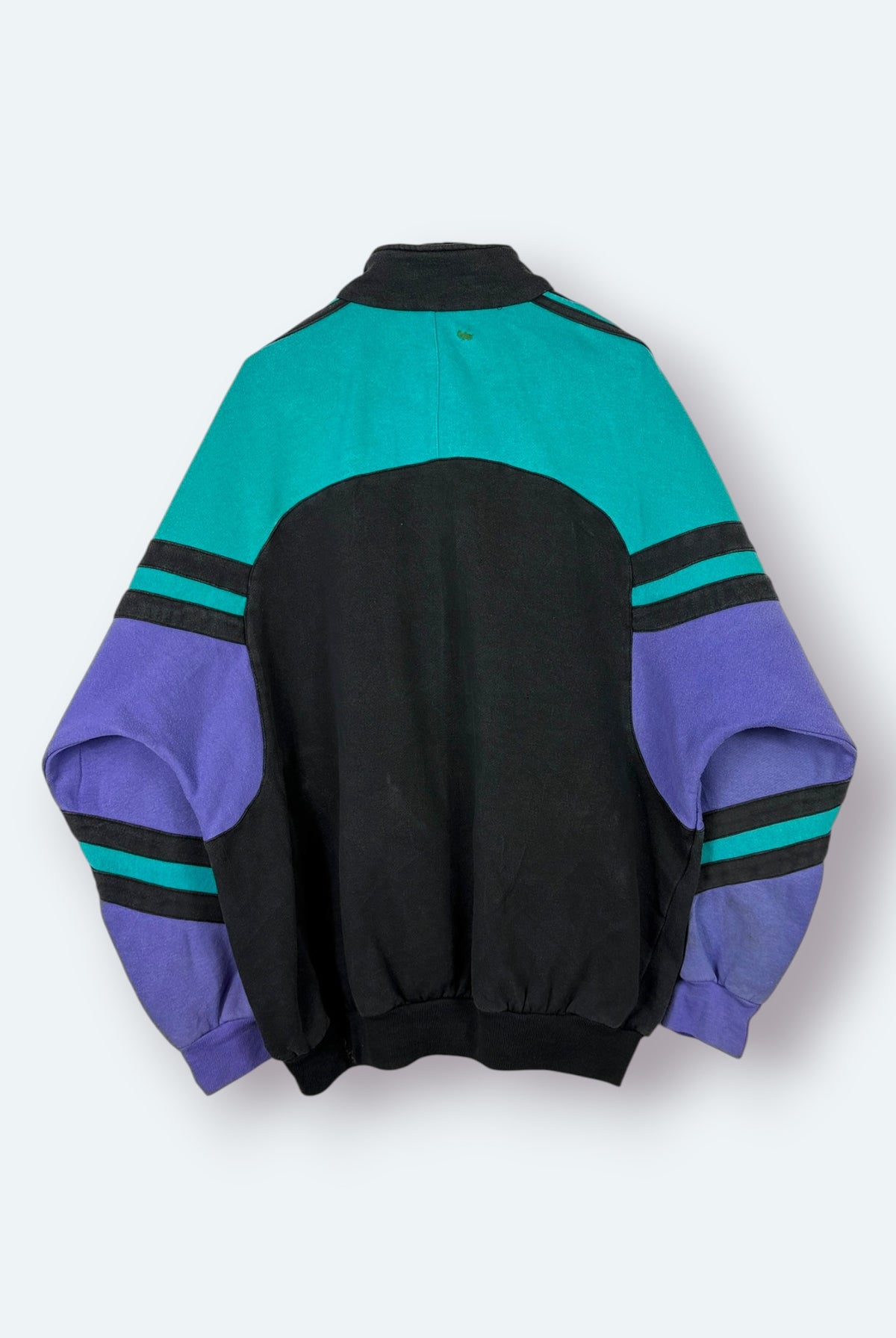 Adidas Vintage Sweatjacke Schwarz Türkis Lila M – Foto 7