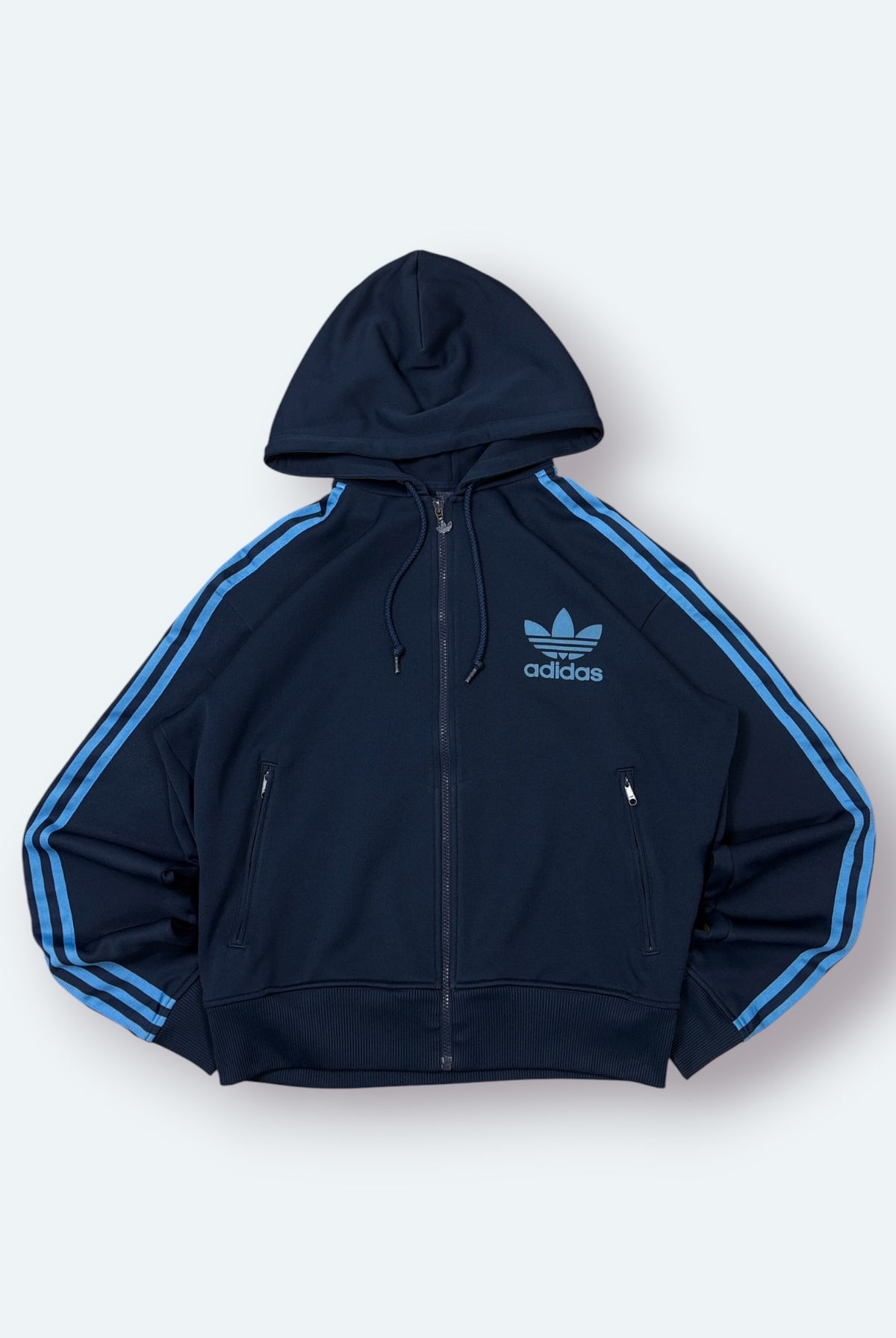 Adidas Vintage Trainingsjacke Blau L