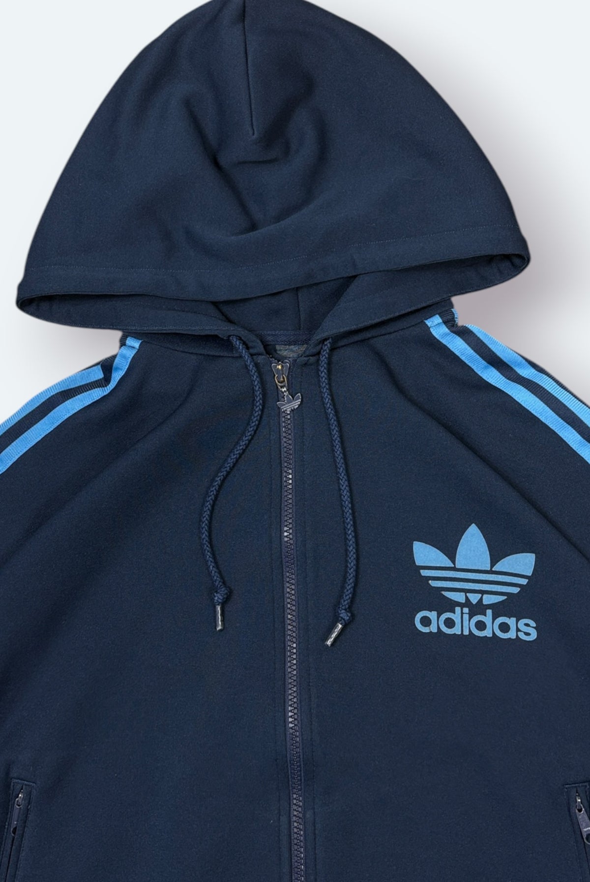 Adidas Vintage Trainingsjacke Blau L – Foto 2