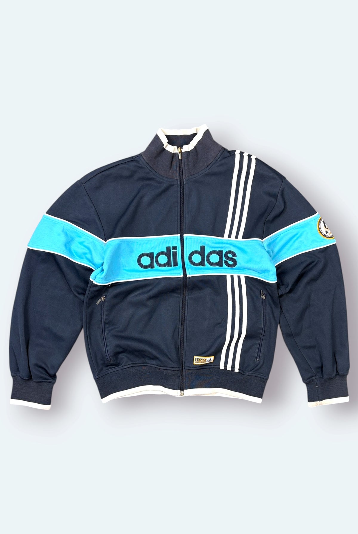 Adidas Vintage Trainingsjacke Blau M