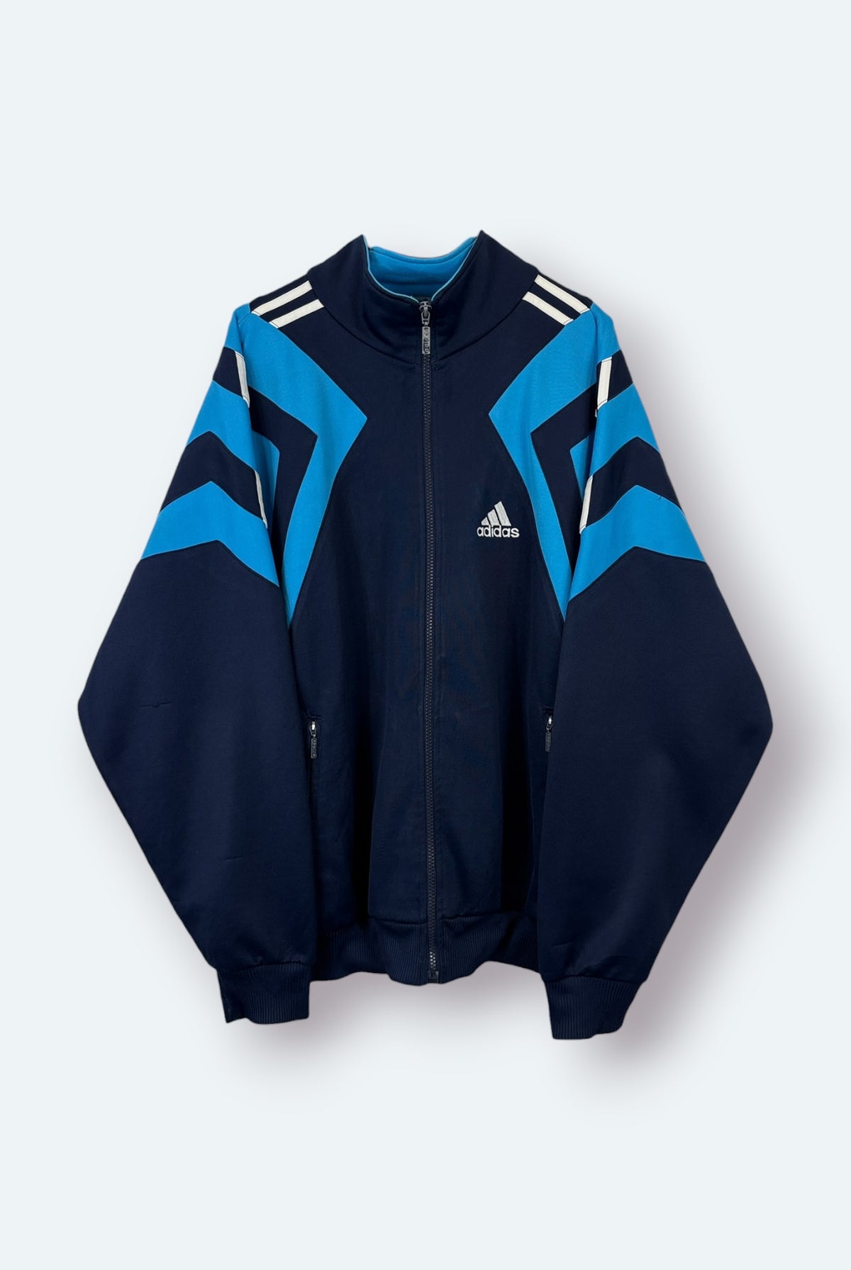 Adidas Vintage Trainingsjacke Blau M