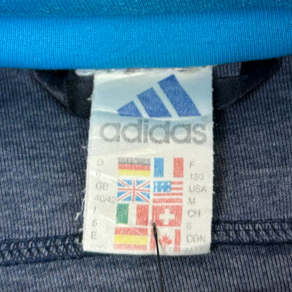 Adidas Vintage Trainingsjacke Blau M – Foto 7