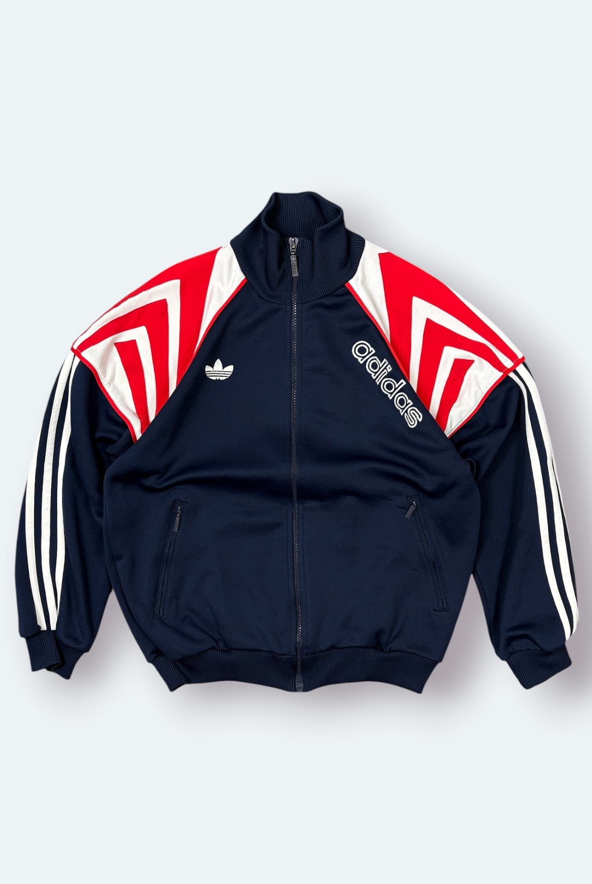 Adidas Vintage Trainingsjacke Blau S