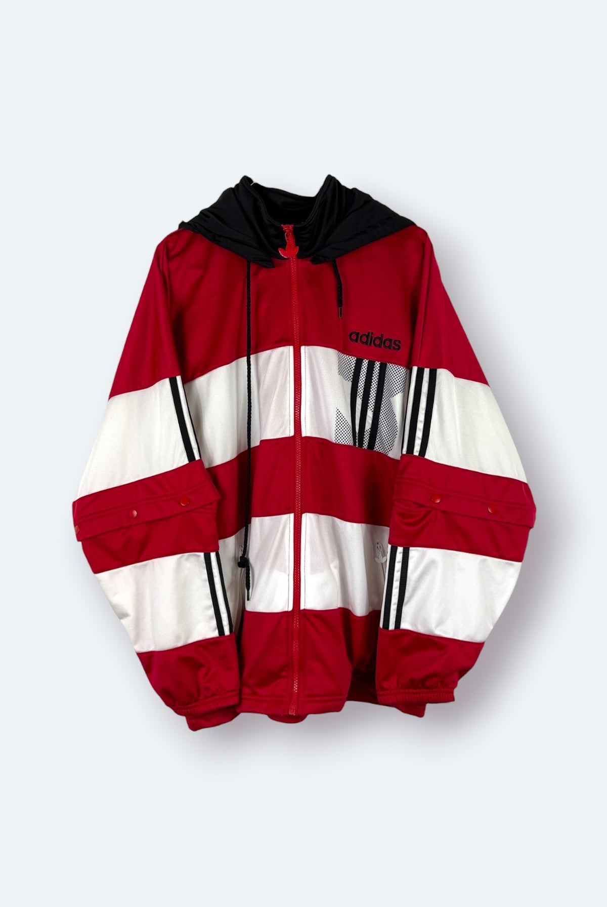Adidas Vintage Trainingsjacke Rot 5 – Foto 10