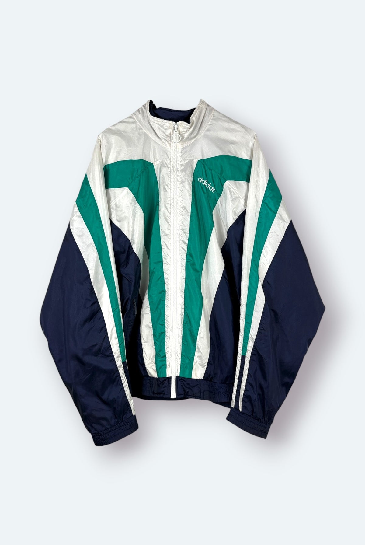 Adidas Vintage Trainingsjacke weiß M