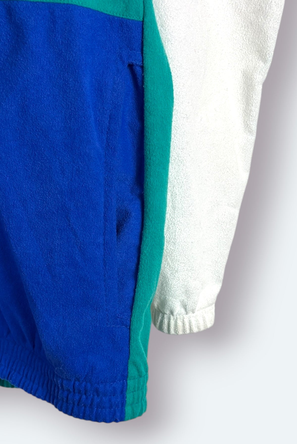 American Place Vintage Samt Trainingsjacke Colorblock Grün XL – Foto 8