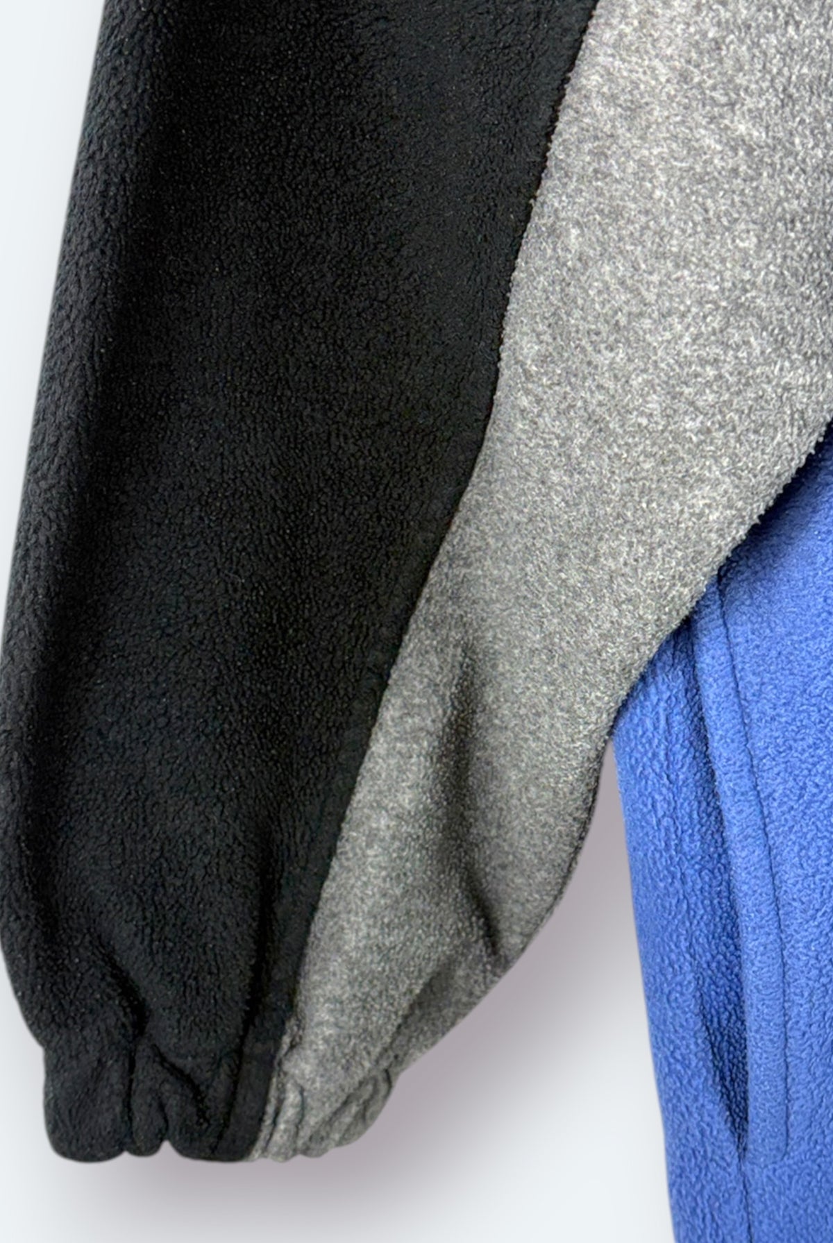 Canda Vintage Fleece Half Zip Colorblock Blau/Schwarz L – Foto 4