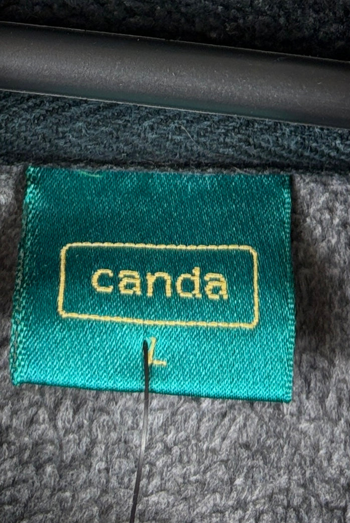 Canda Vintage Fleece Half Zip Colorblock Blau/Schwarz L – Foto 5