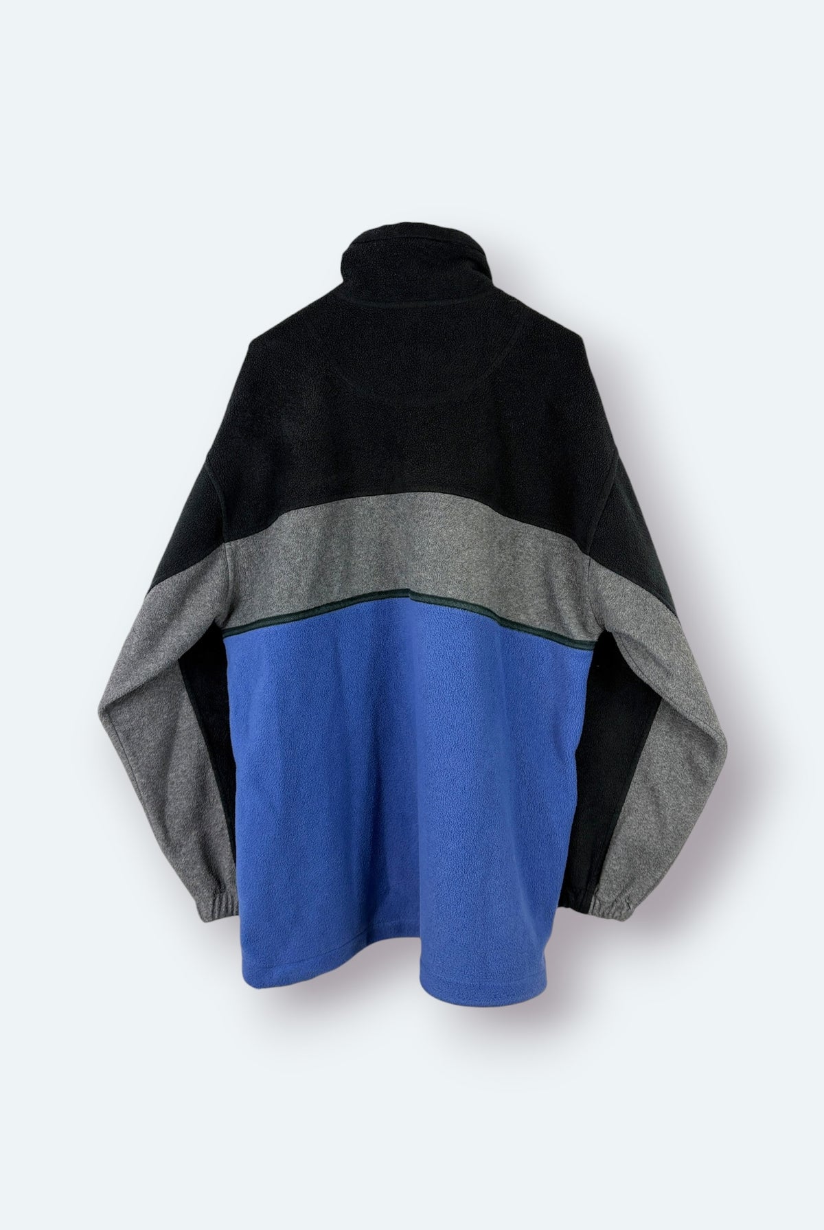 Canda Vintage Fleece Half Zip Colorblock Blau/Schwarz L – Foto 7