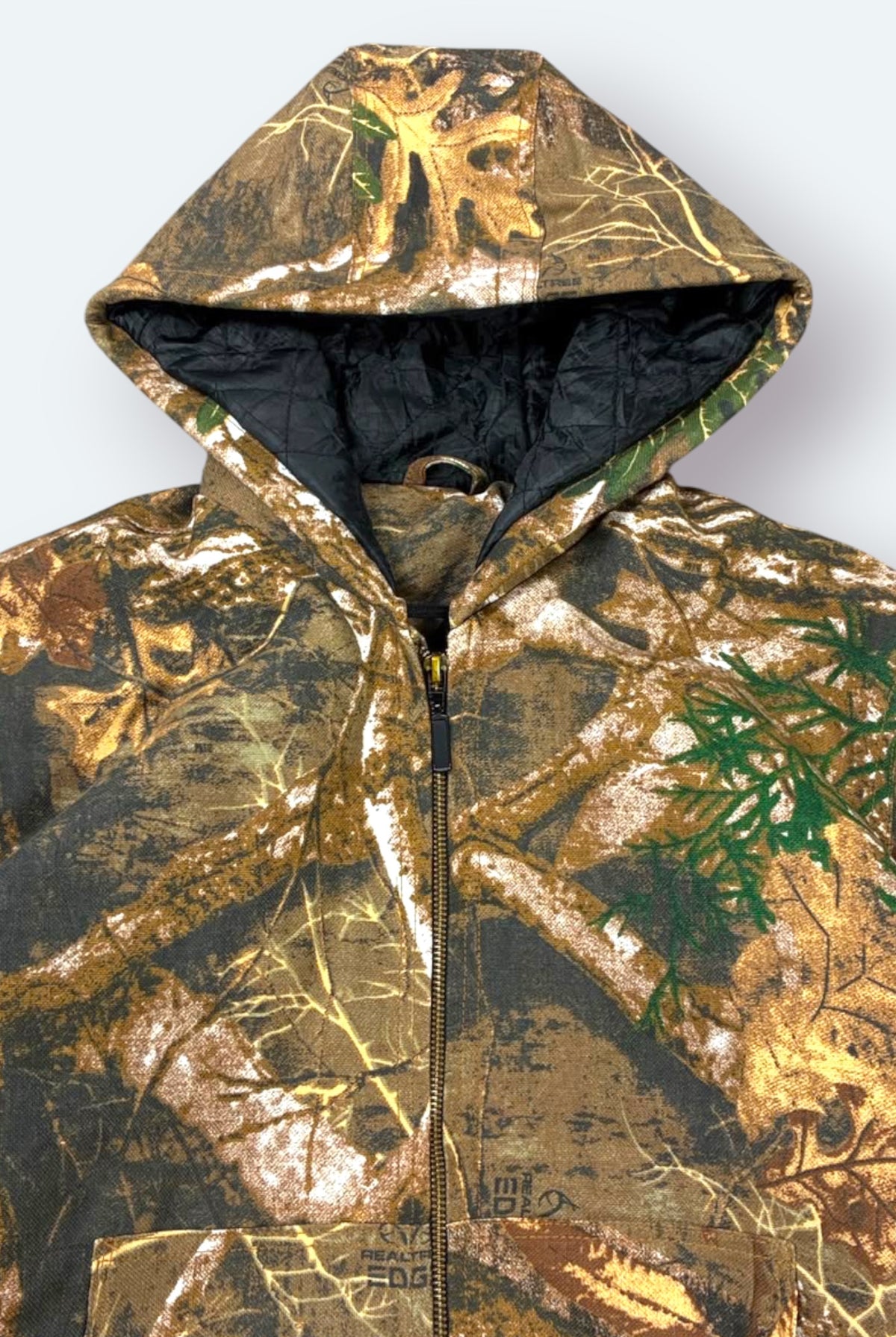 Carhartt Vintage Outdoor Jacke Camouflage Braun Grau L – Foto 4