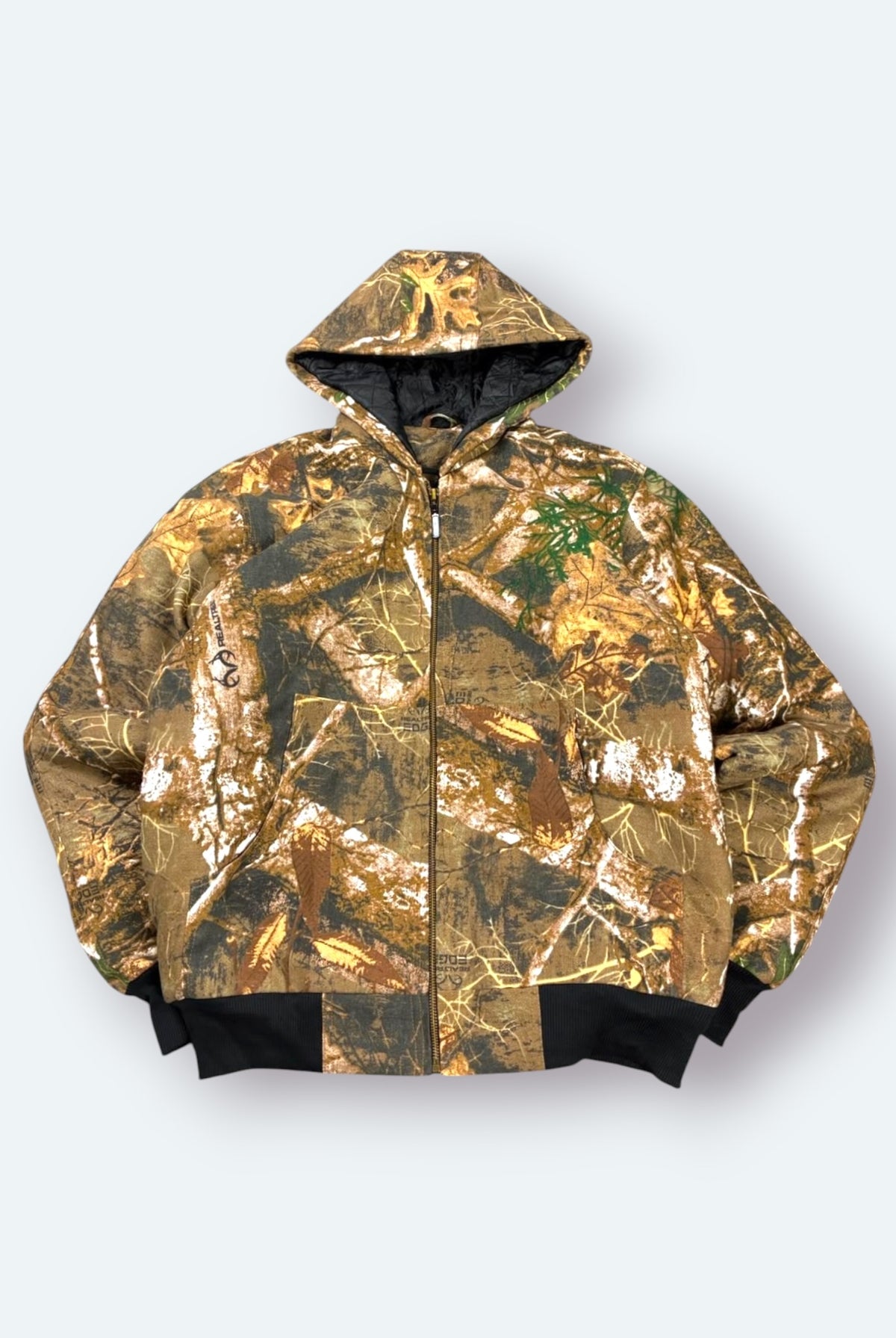 Carhartt Vintage Outdoor Jacke Camouflage Braun Grau L – Foto 7