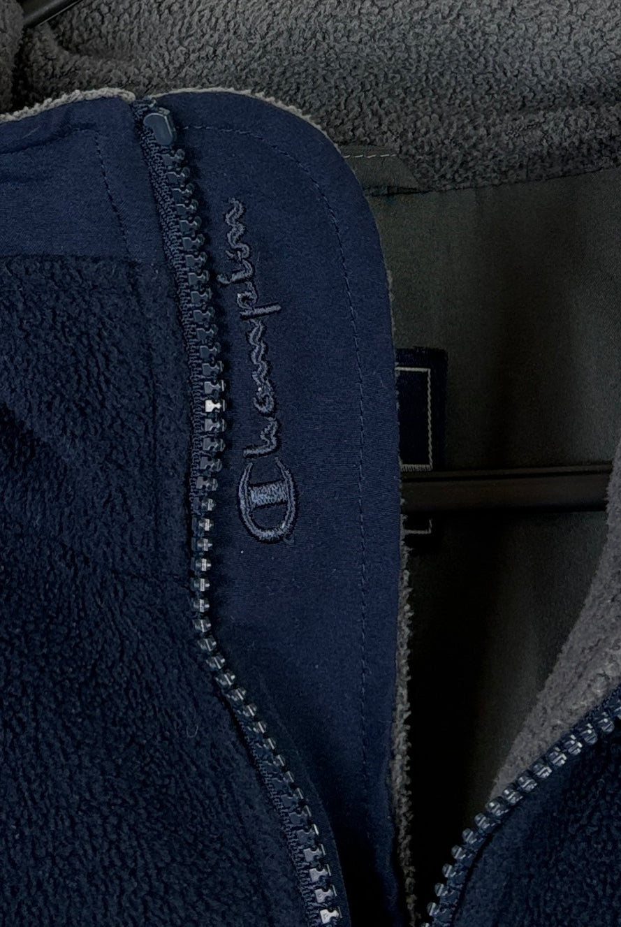 Champion Vintage Fleece Jacke Dunkelblau XL – Foto 4
