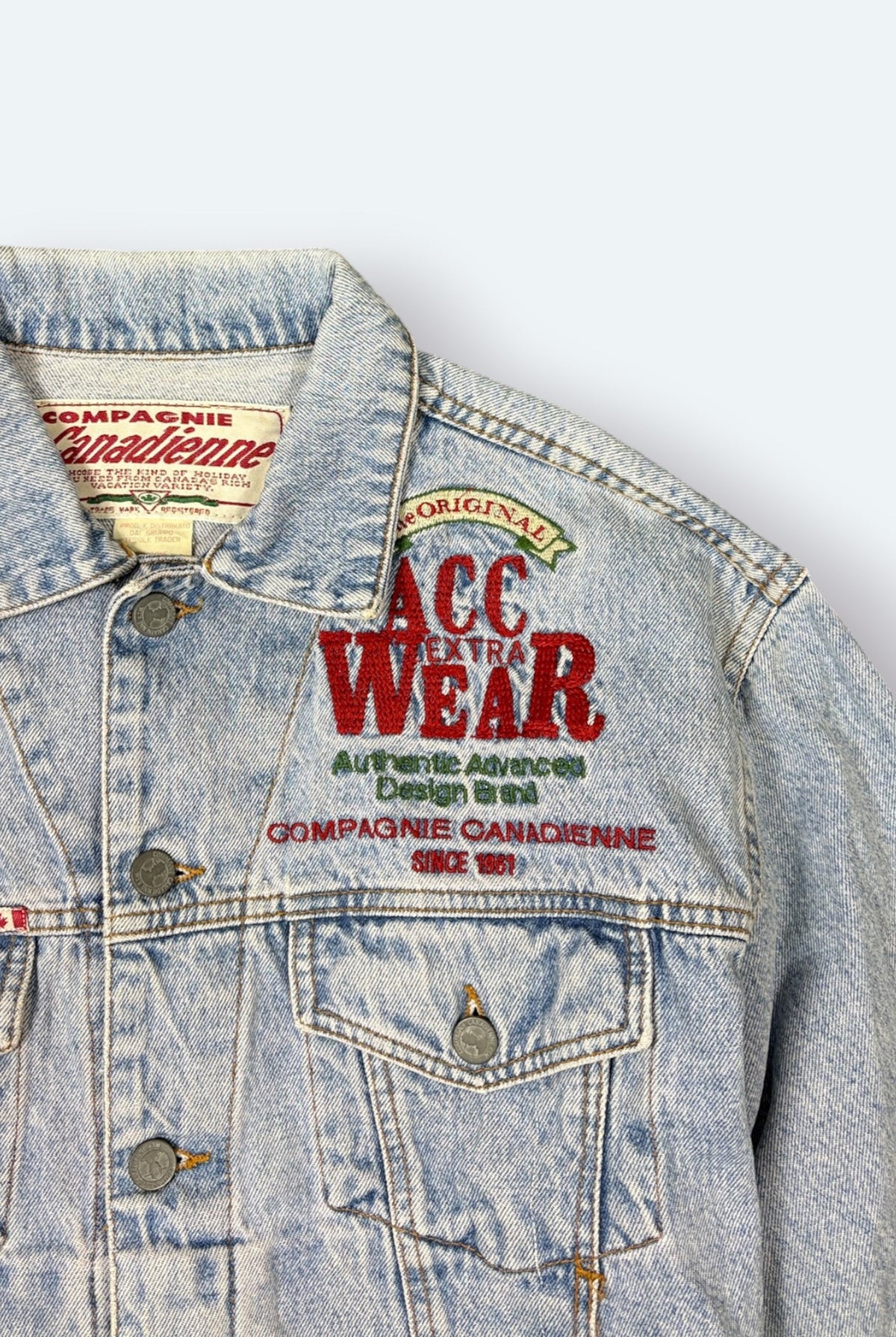 Compagnie Canadienne Vintage Jeansjacke Blau S – Foto 2
