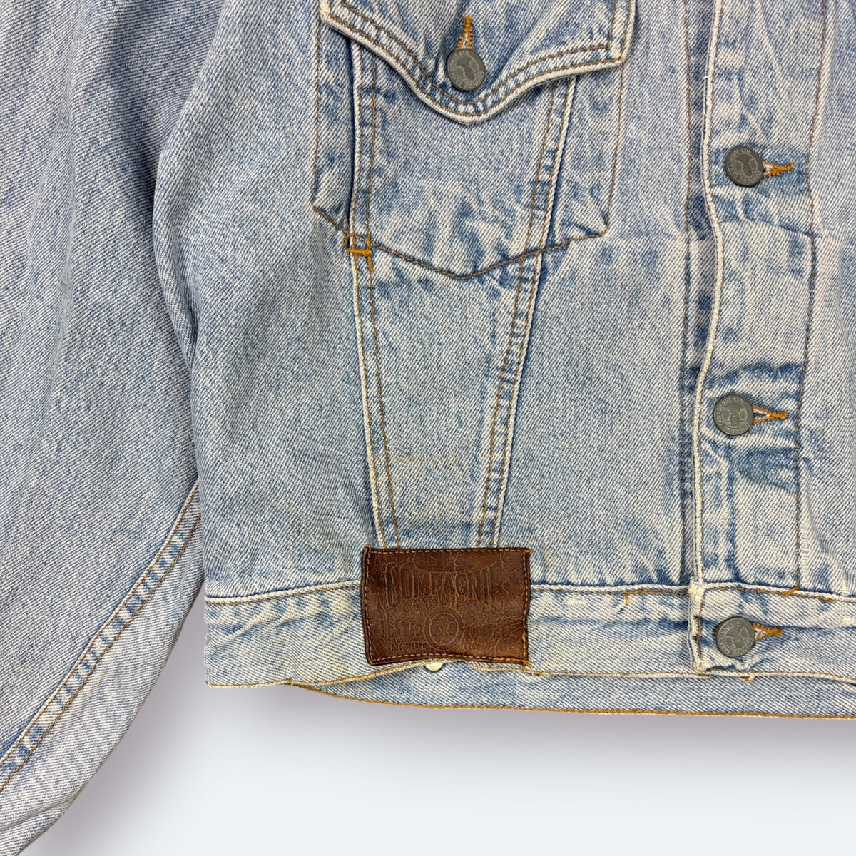 Compagnie Canadienne Vintage Jeansjacke Blau S – Foto 3