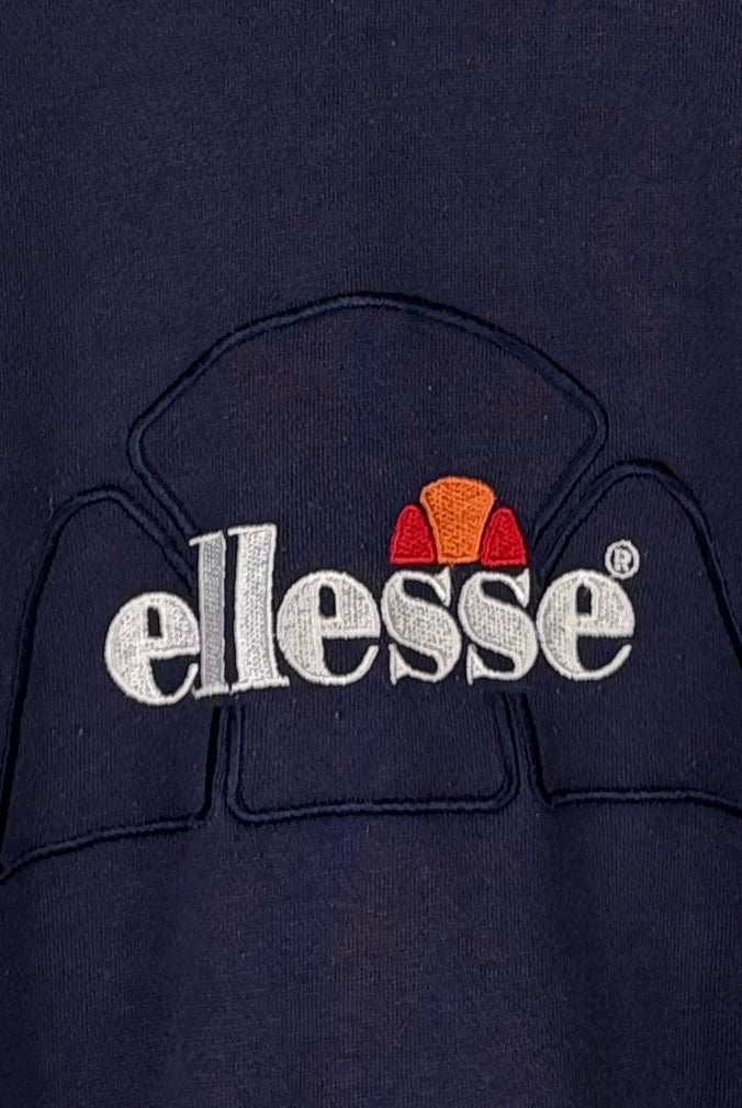 Ellesse Vintage Sweater Logo-Stick Blau L – Foto 2