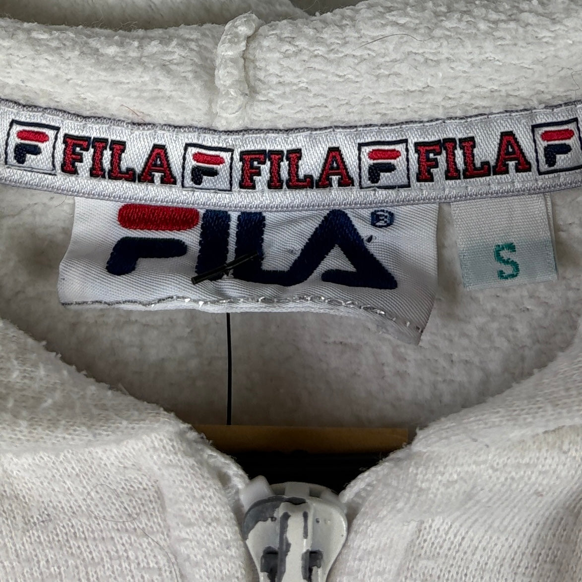 Fila Vintage Sweatjacke Weiß S – Foto 4