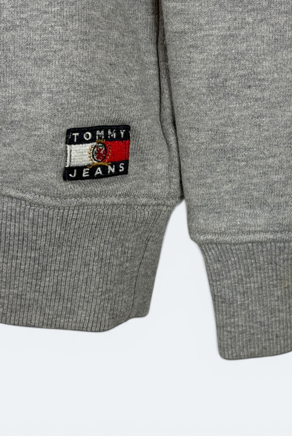 Tommy Jeans Vintage Sweater Big Logo Grau L - Vinverse