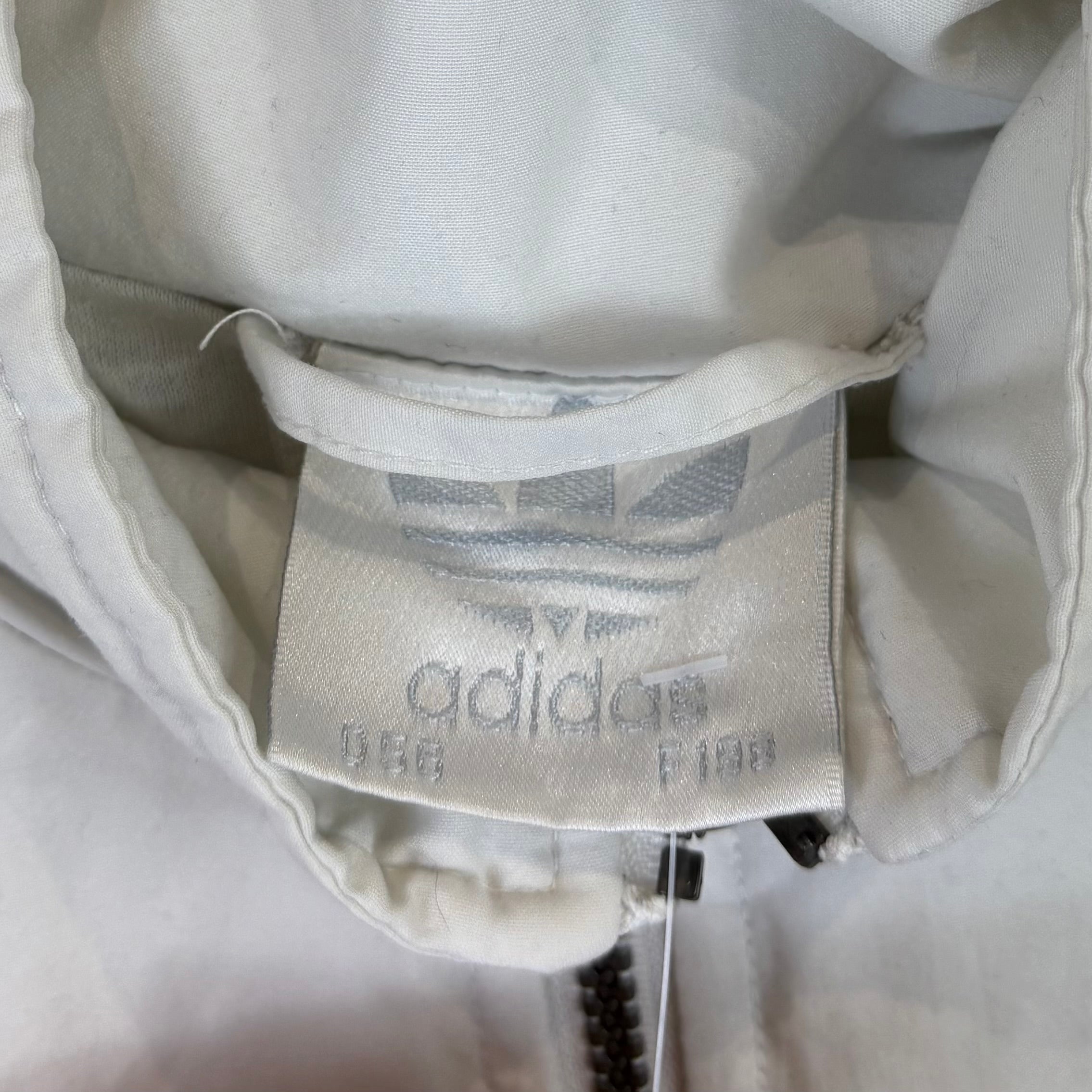 Adidas 90s Vintage Trainingsjacke Weiß Blau XL - Vinverse