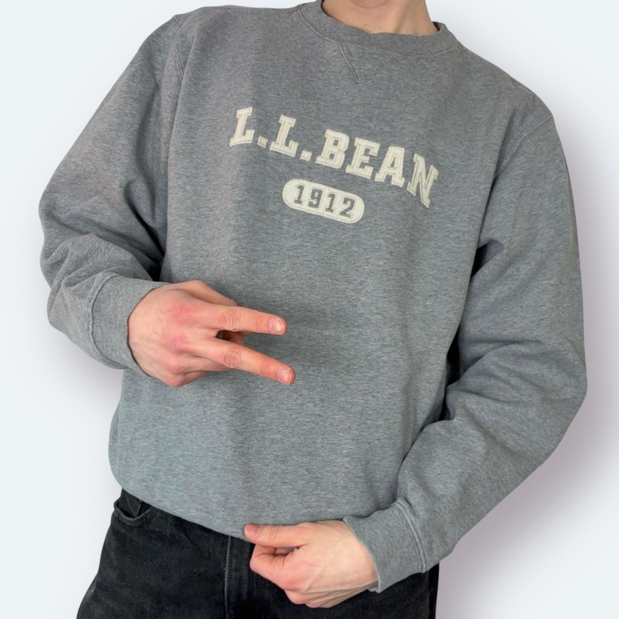 L.L. Bean Vintage Sweater Grau M - Vinverse